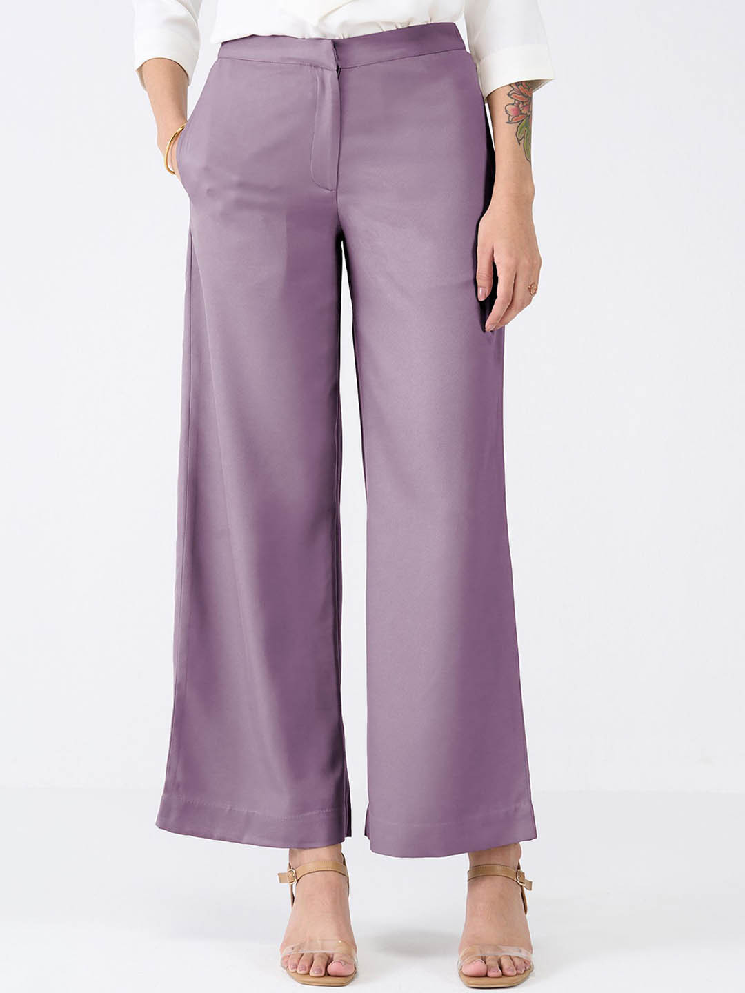 SALT ATTIRE Women Smart Trousers