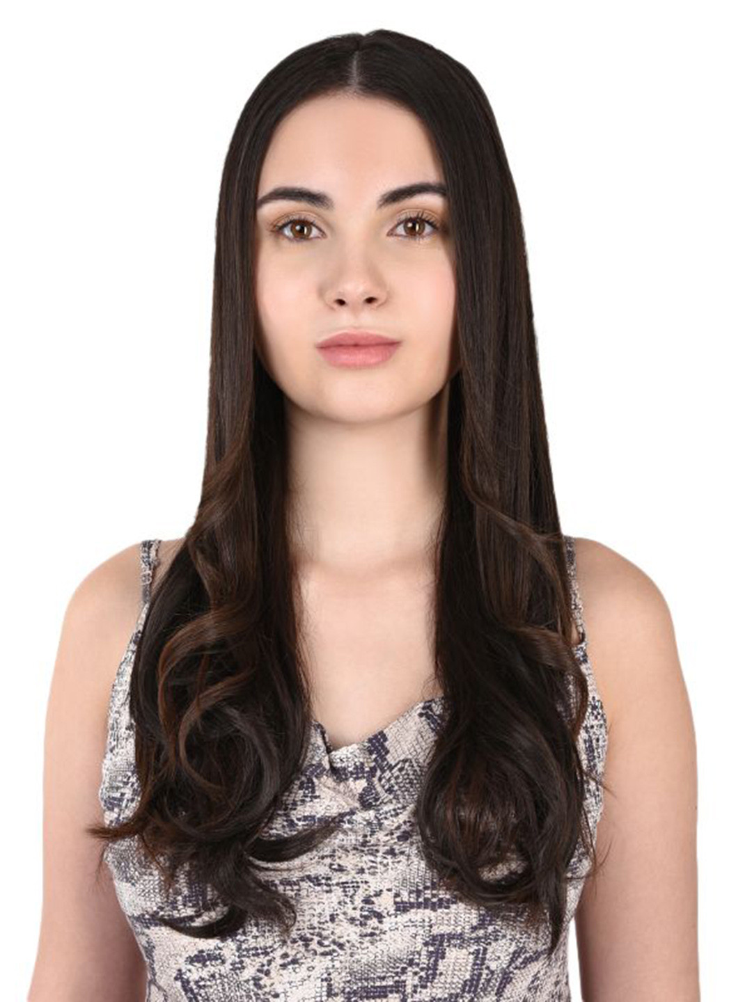 Milano Treasures Beach Waves Clip-in Hair Extensions - Dark Brown