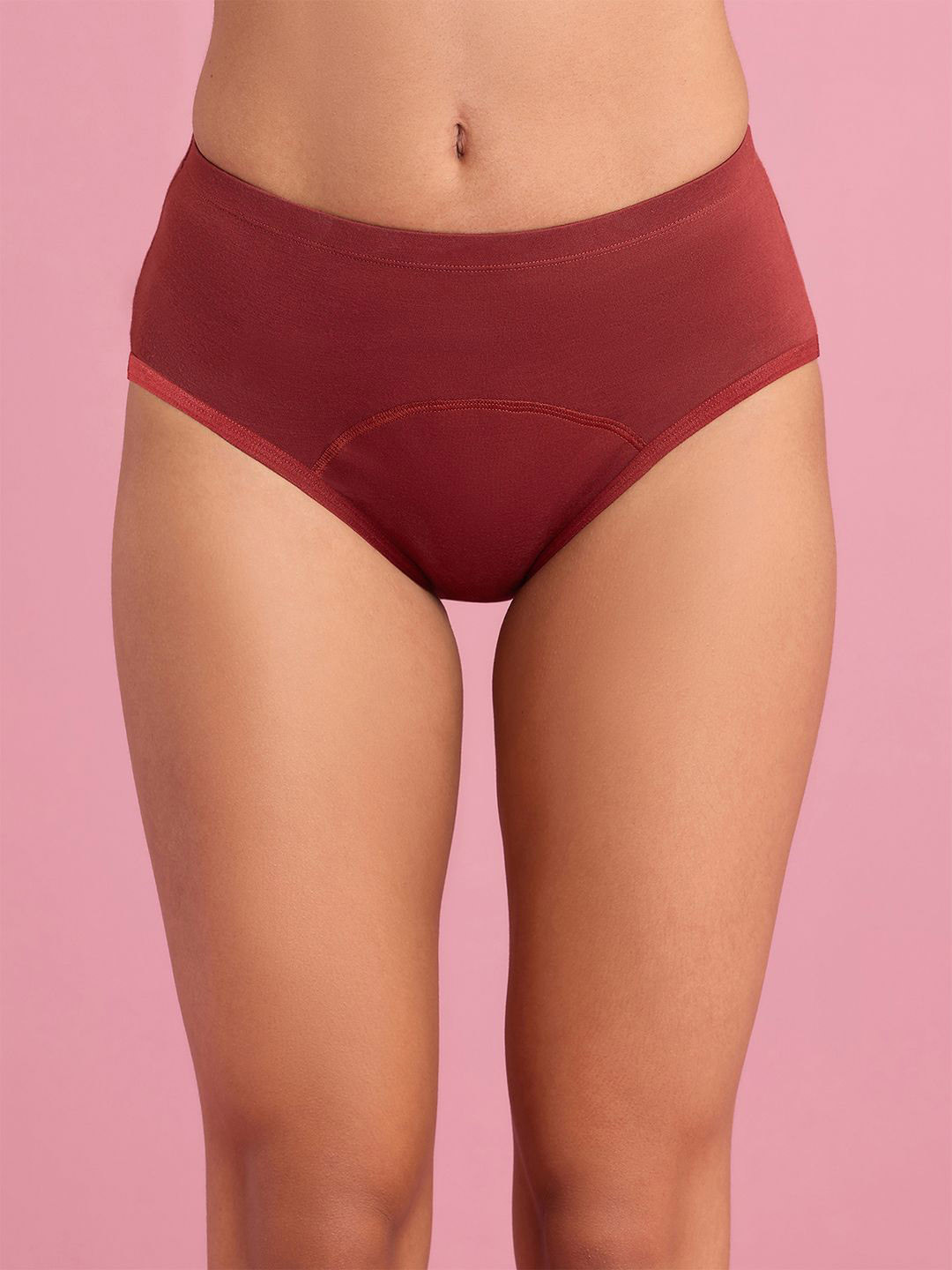 Nykd Anti Bacterial Mid Waist Hipster Briefs-NYP271-Brown