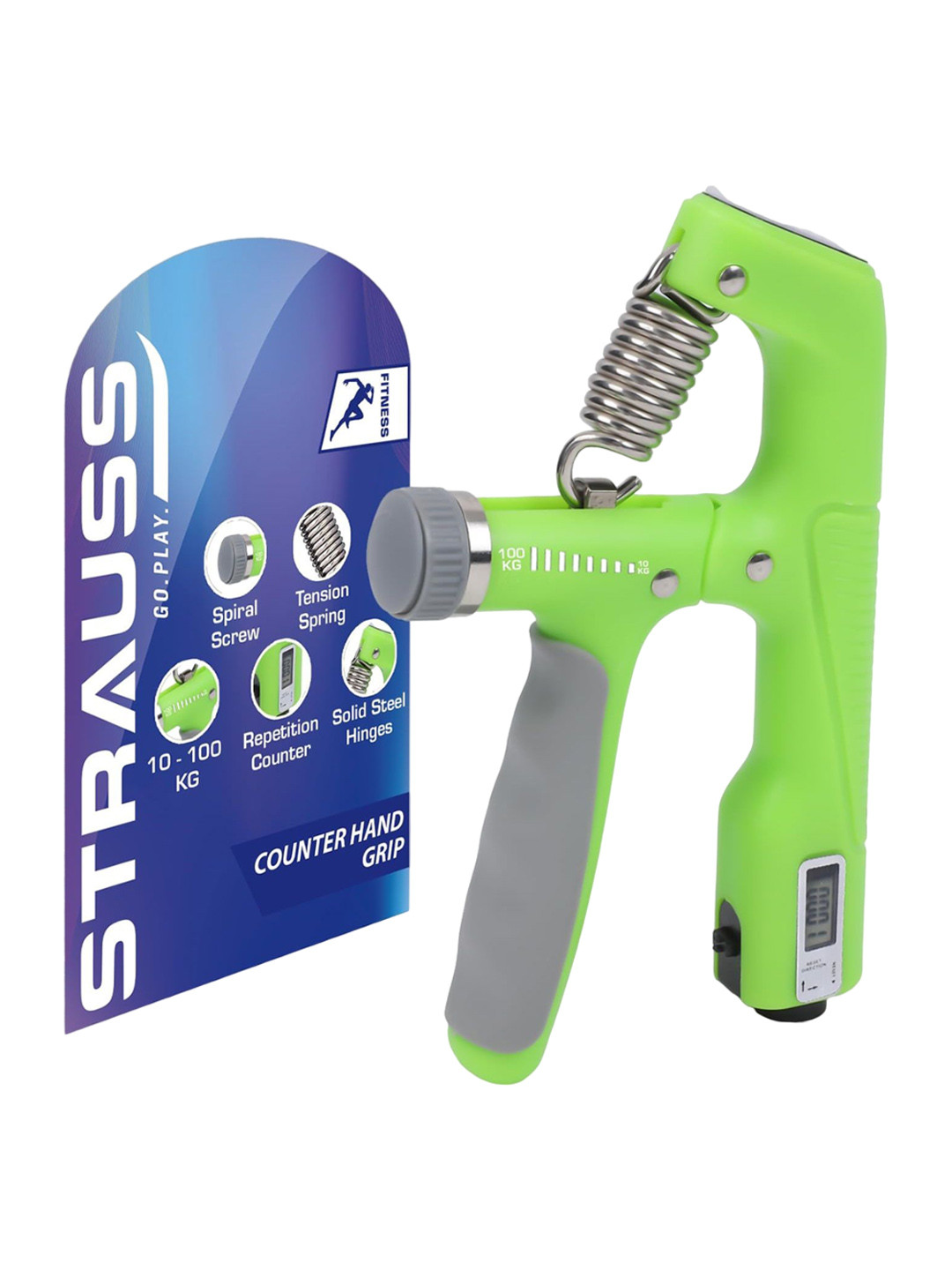 STRAUSS A-Shaped Hand Grip With Digital Counter
