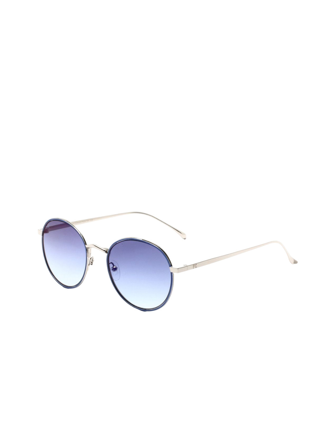 French Connection Unisex Round Sunglasses with UV Protected Lens FC 7420 C3-Silver