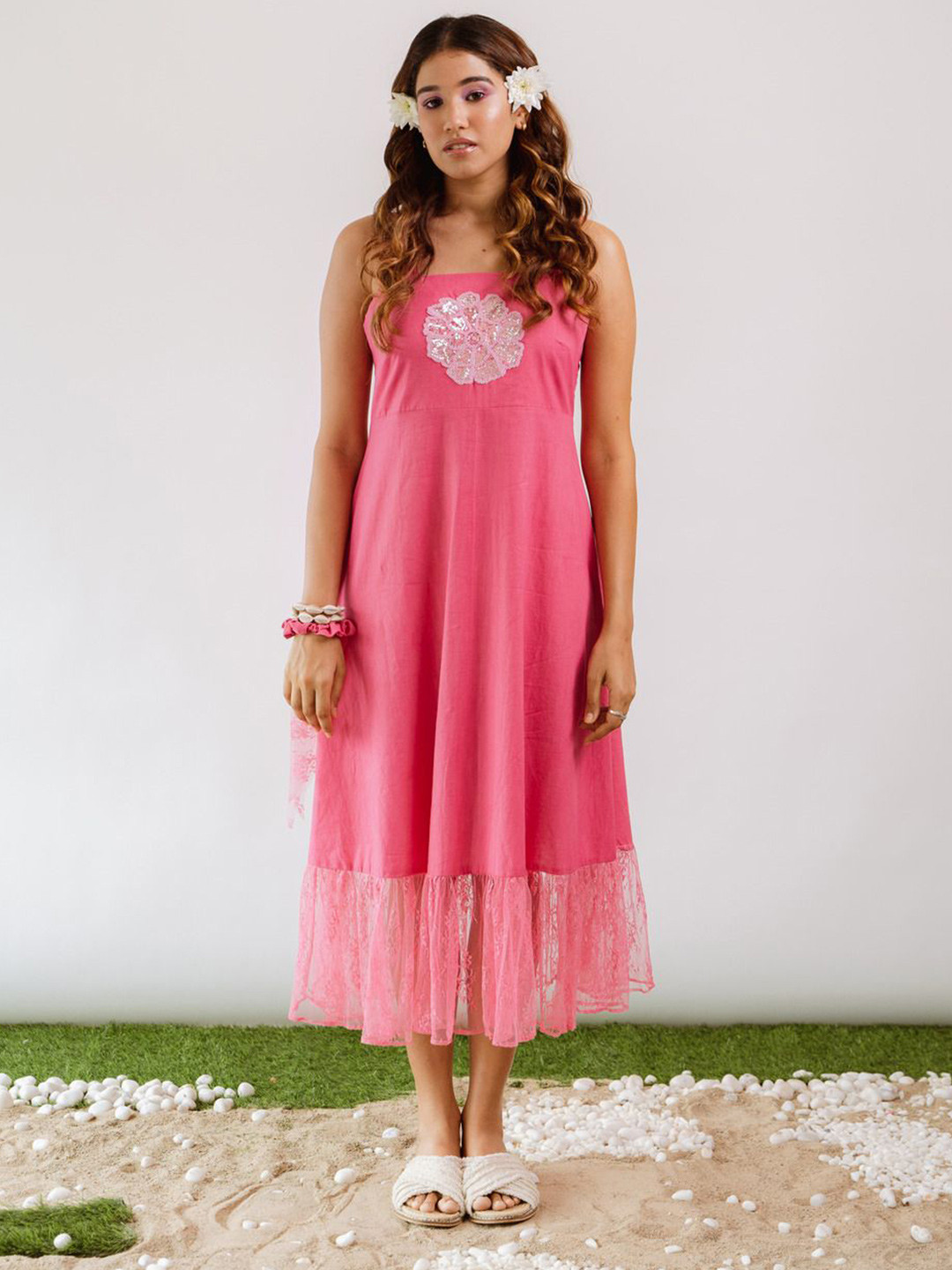 LABEL SUGAR Bohemian Organic Cotton Maxi Dress