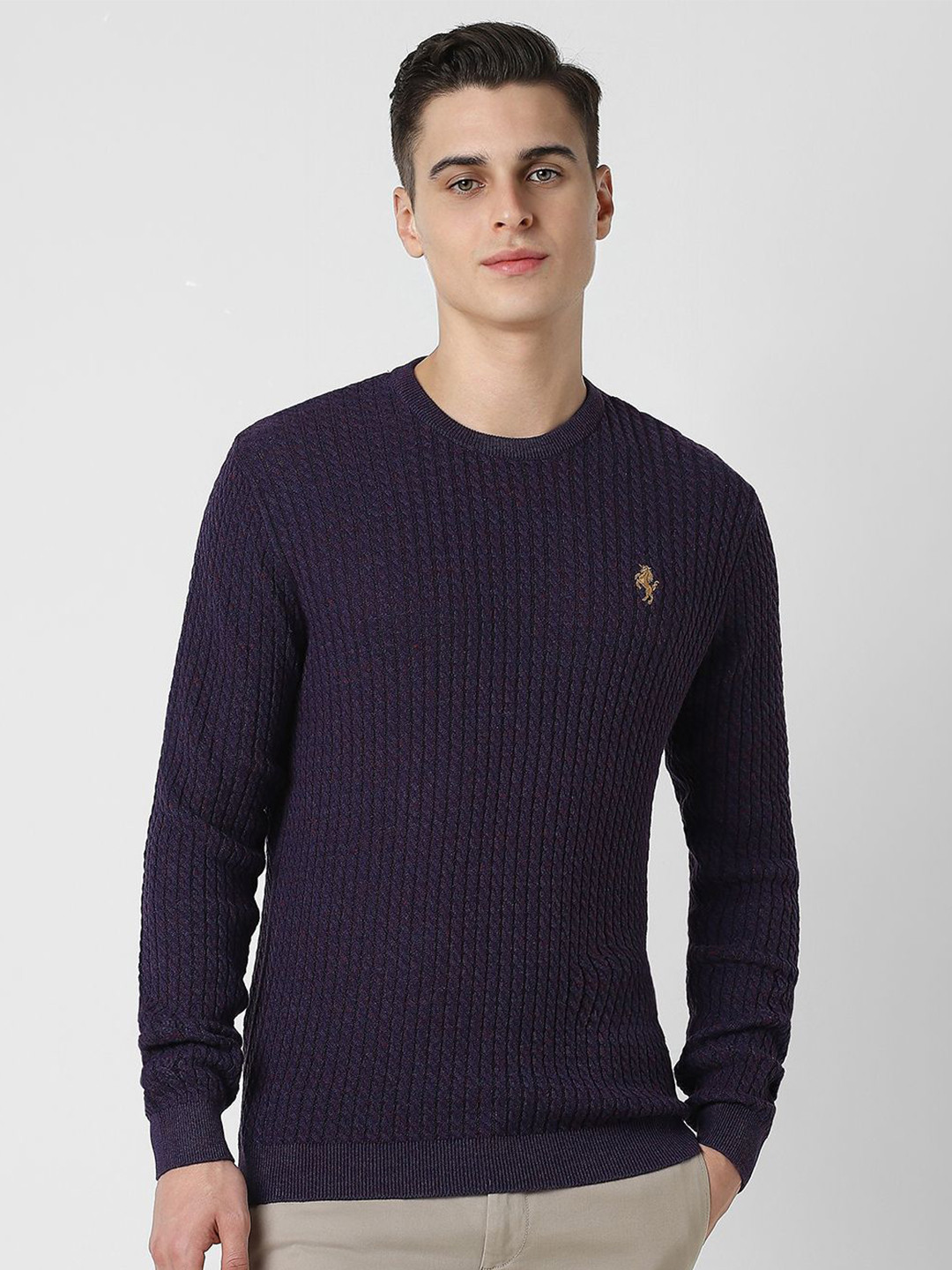 Van Heusen Sport Men Cable Knit Pullover