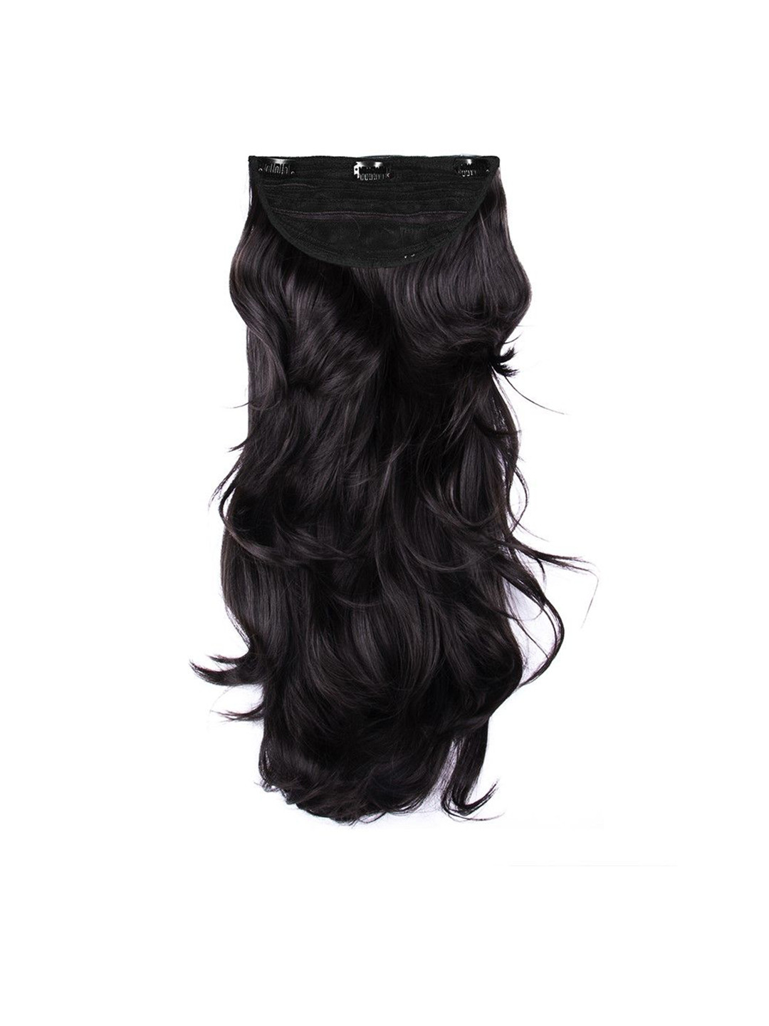 Milano Treasures Beach Waves Clip-in Hair Extensions - Natural Black