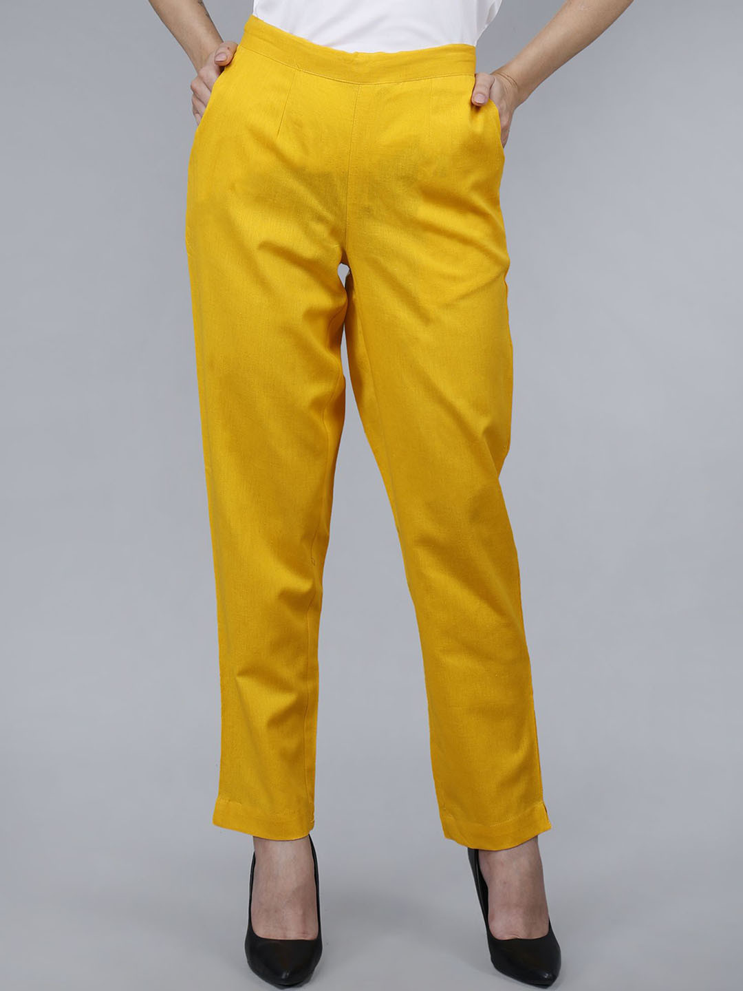 JAIPUR ETHNIC Women Comfort Pleated Trousers