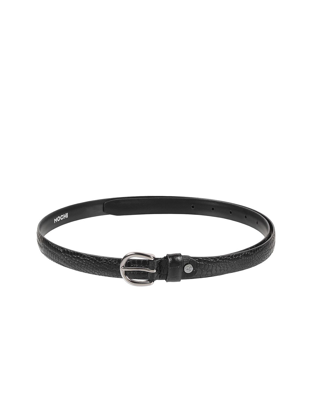 Mochi Women Textured Tang Closure Leather Belt