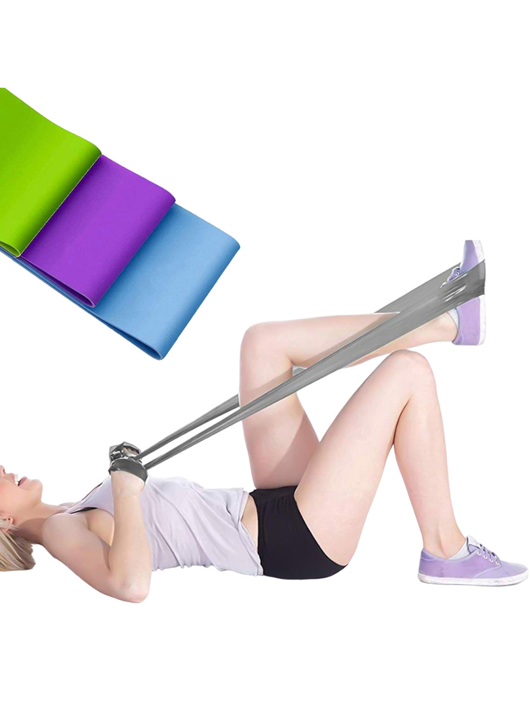 STRAUSS Set Of 3 Yoga Resistance Thera Bands