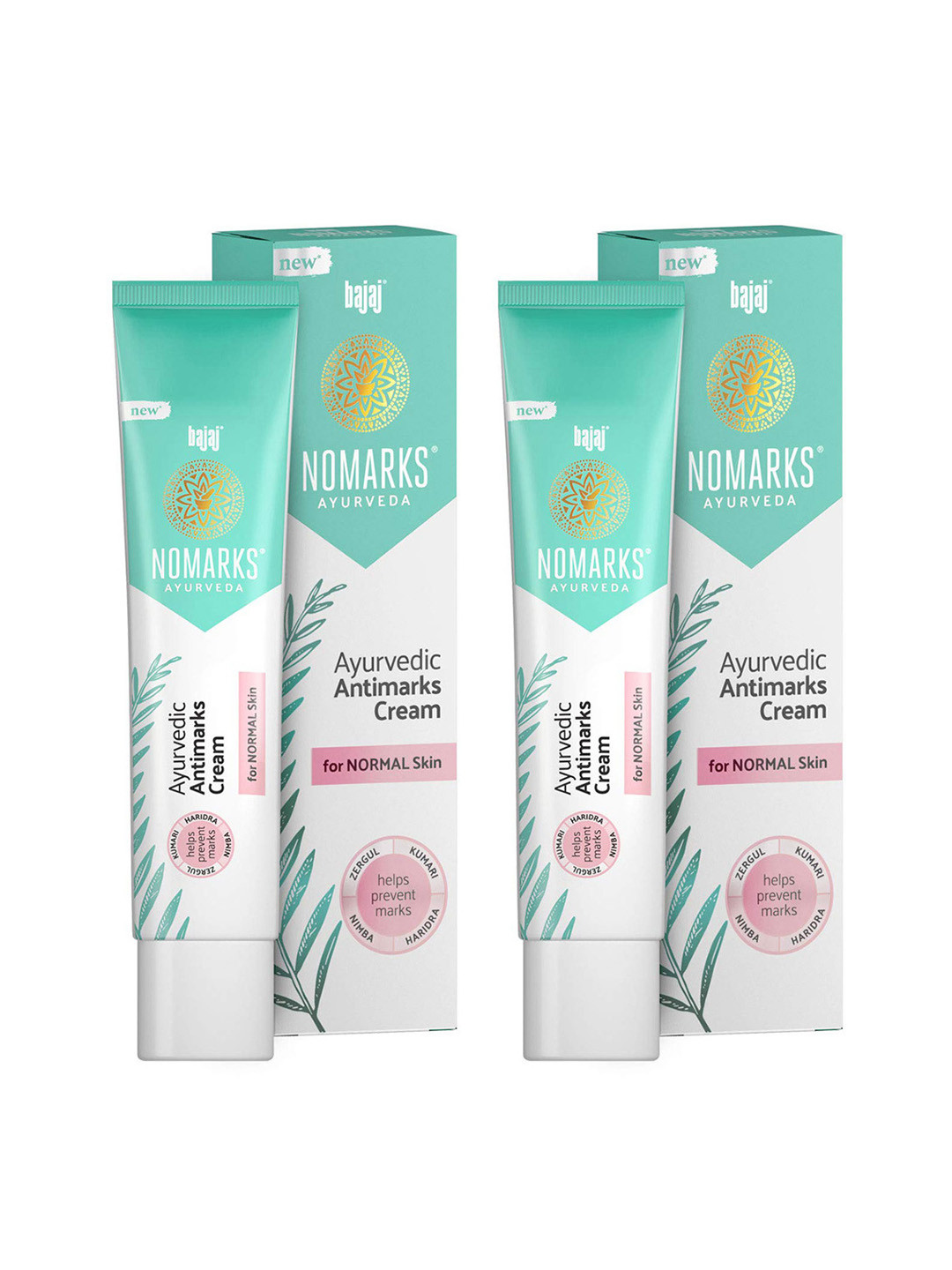 BAJAJ CONSUMER CARE Set Of 2 Nomarks Ayurvedic Antimarks Cream For Normal Skin - 25g Each
