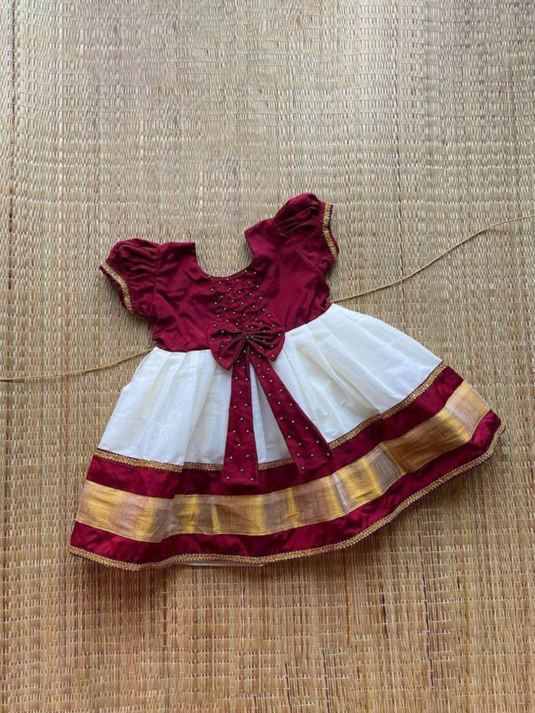 UFB Girls Silk Fit & Flare Dress