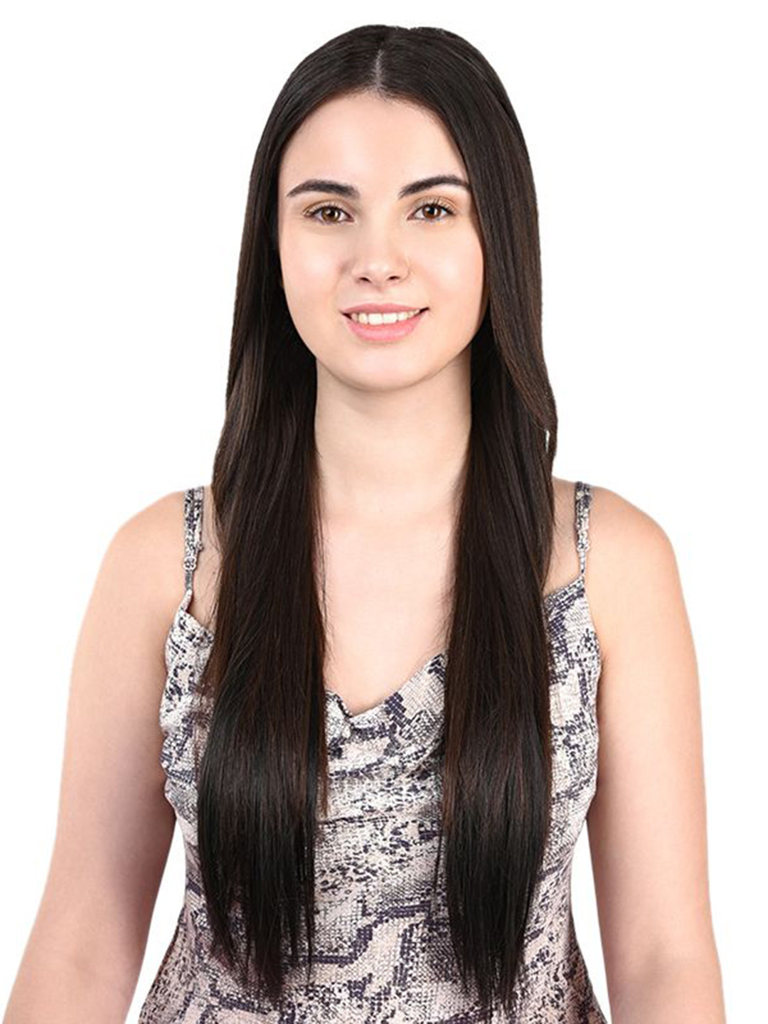 Milano Treasures Straight Clip-in Hair Extensions - Natural Black