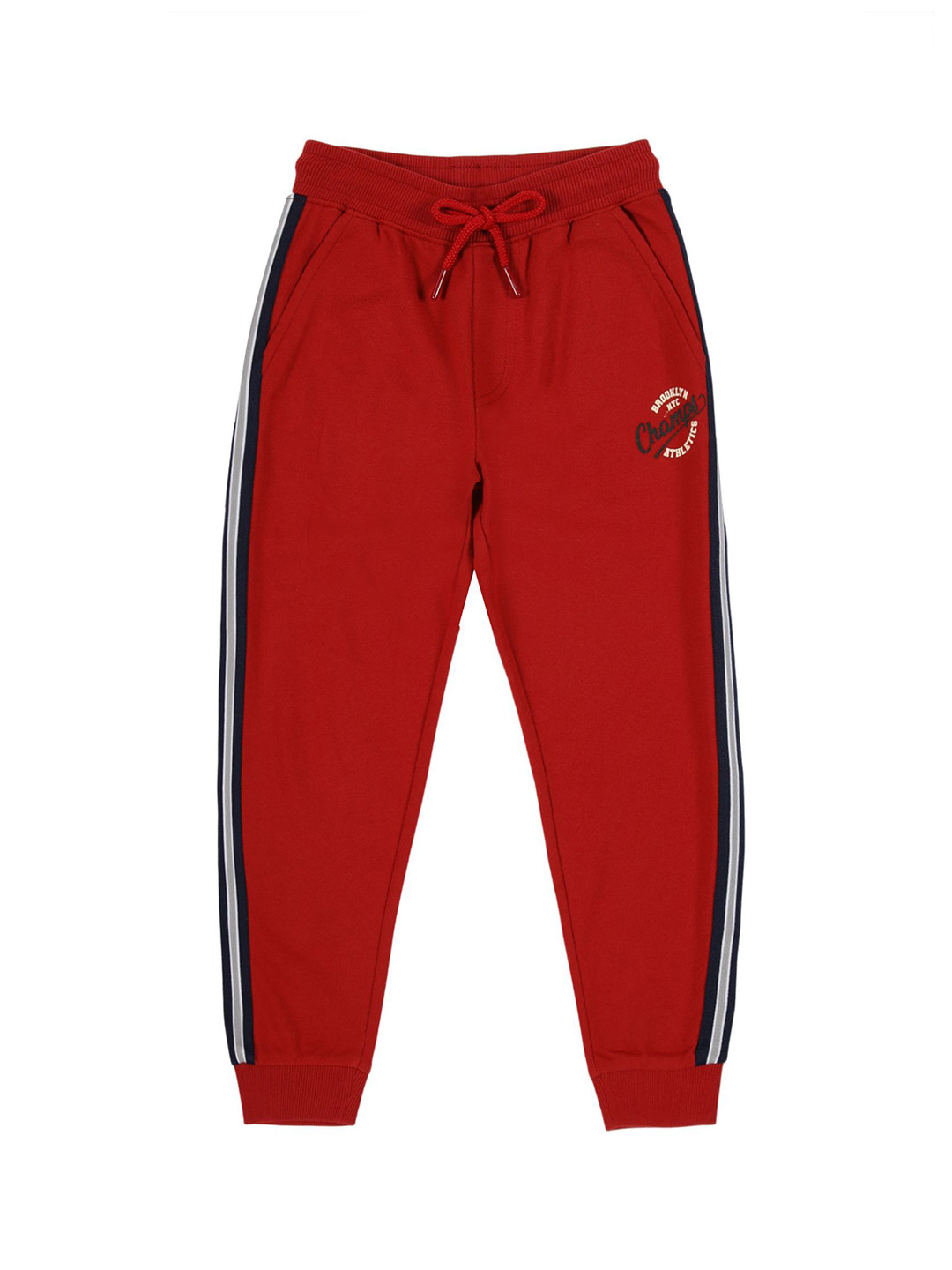 PLUM TREE Boys Striped Pure Cotton Joggers