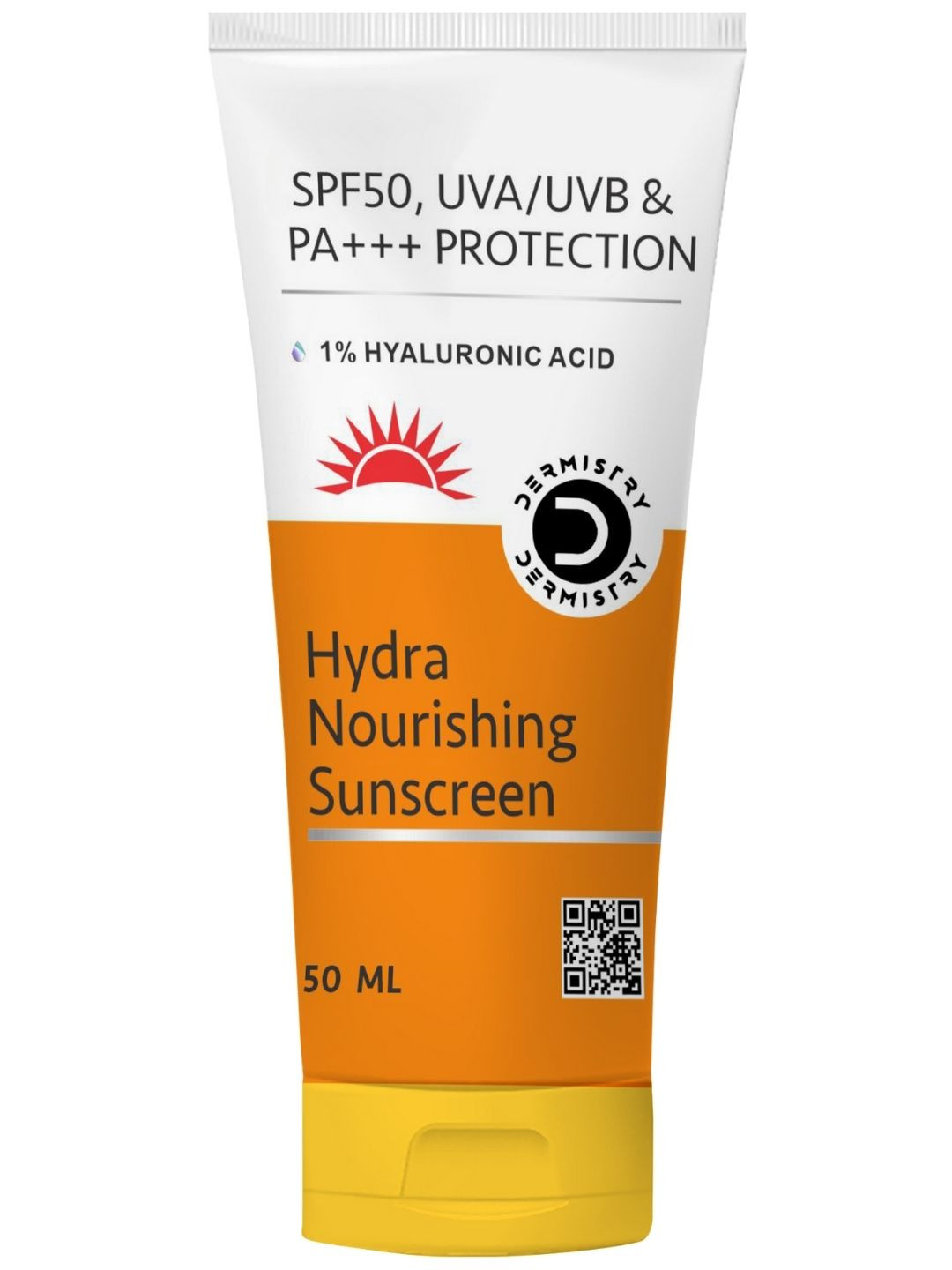 DERMISTRY Hydra Nourishing 1% Hyaluronic Acid Aqua Gel SPF50 Sunscreen- 50ml