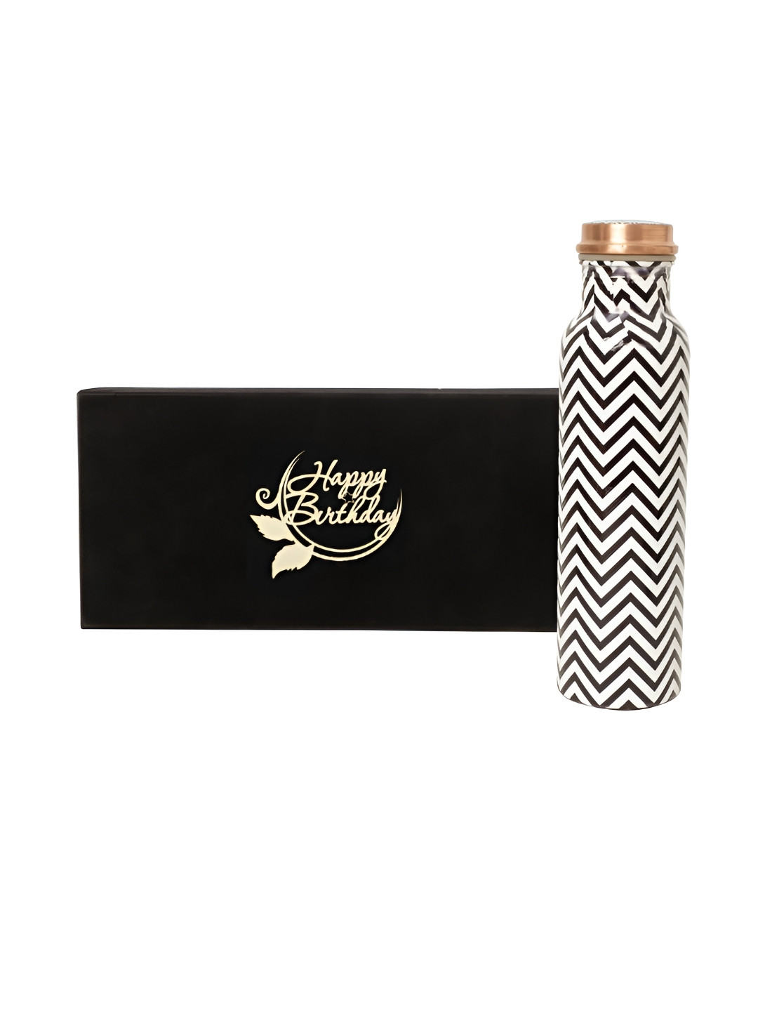 INTERNATIONAL GIFT White Conversational Copper Airtight Water Bottle - 1L