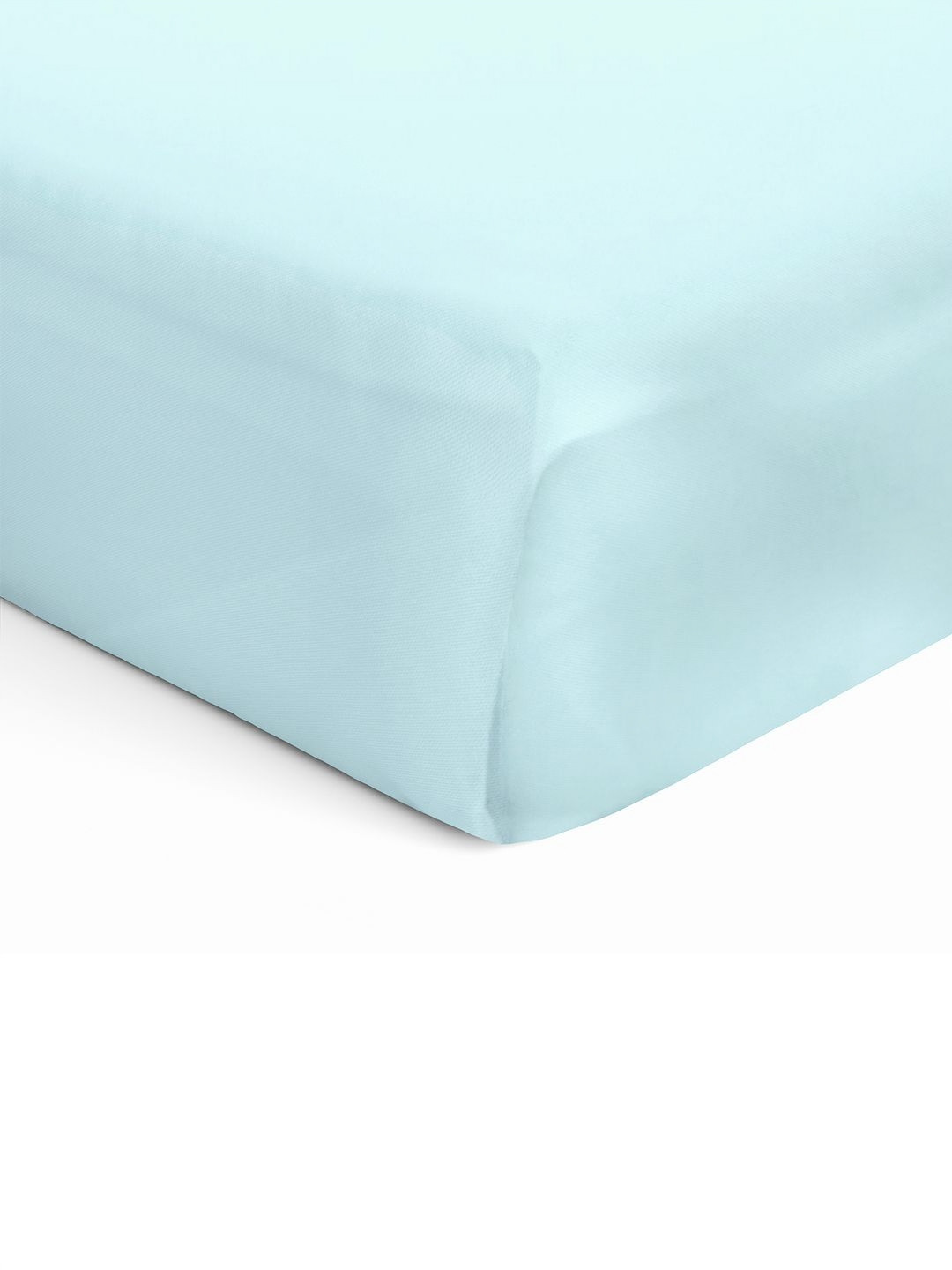 The White Cradle Blue Cotton 120 TC Crib Bedsheet -71 x 47 inches