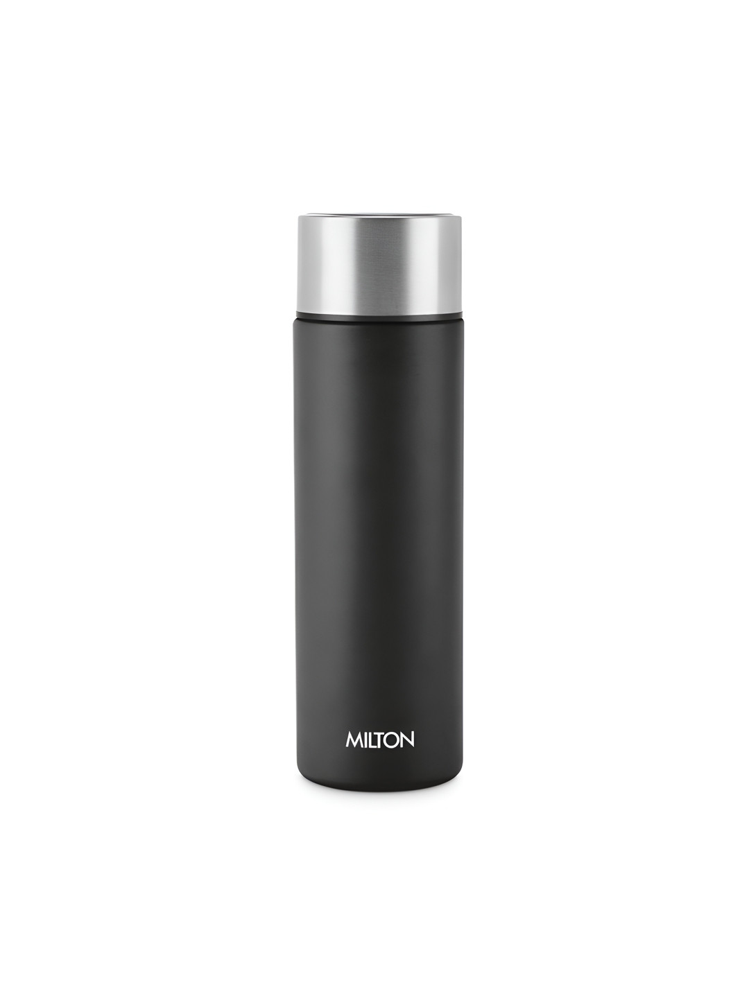 Milton Black Glide 1000 Stainless Steel Single Walled Leak Proof Water Bottle 1L