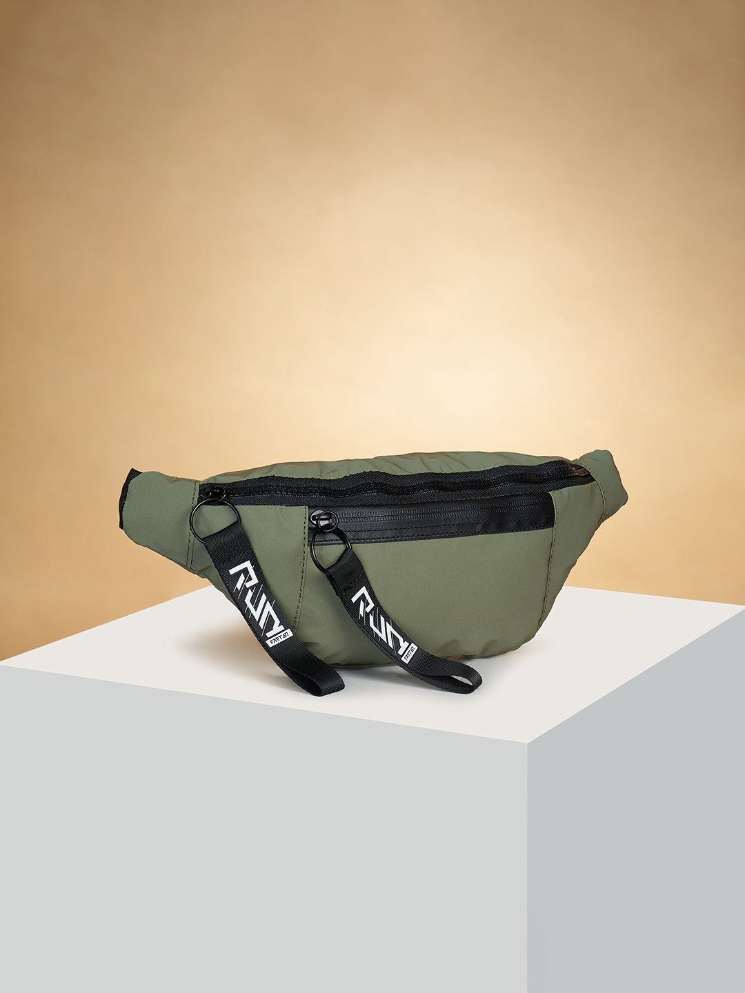 Ajile by Pantaloons Colourblocked Structured Sling Bag with Bow Detail