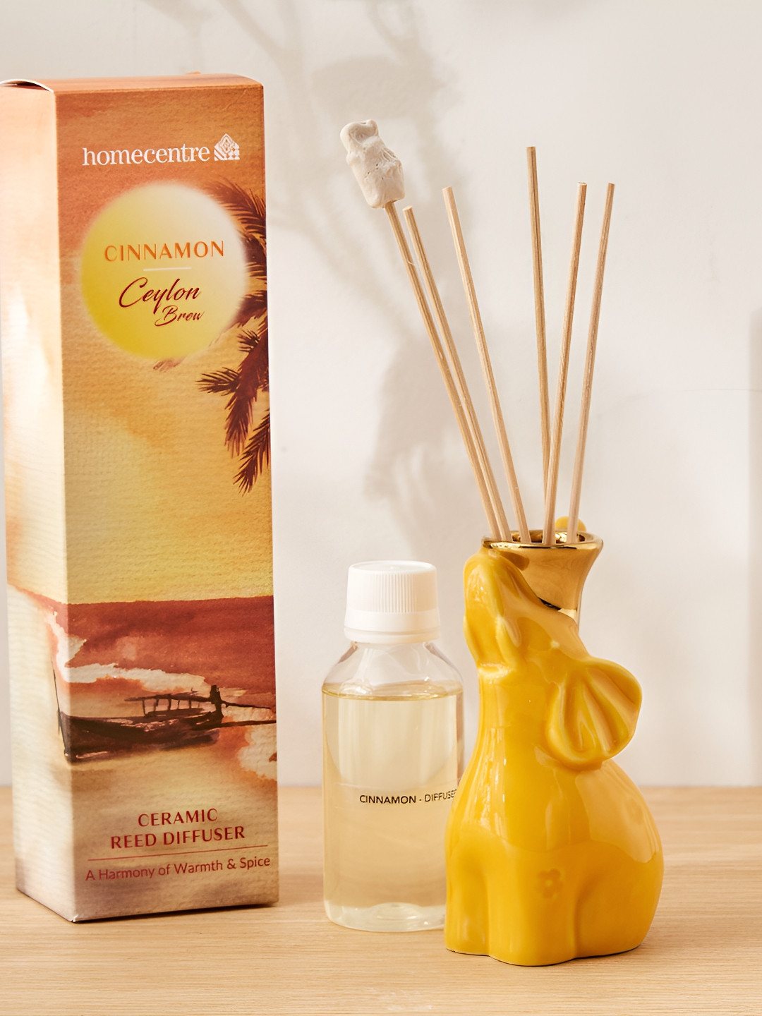 Home Centre Redolence Yellow Cinnamon Oil Reed Diffusers