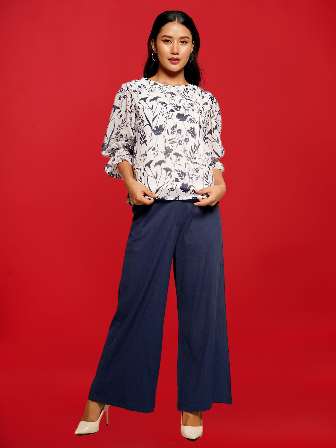 Zink London Animal Print Top