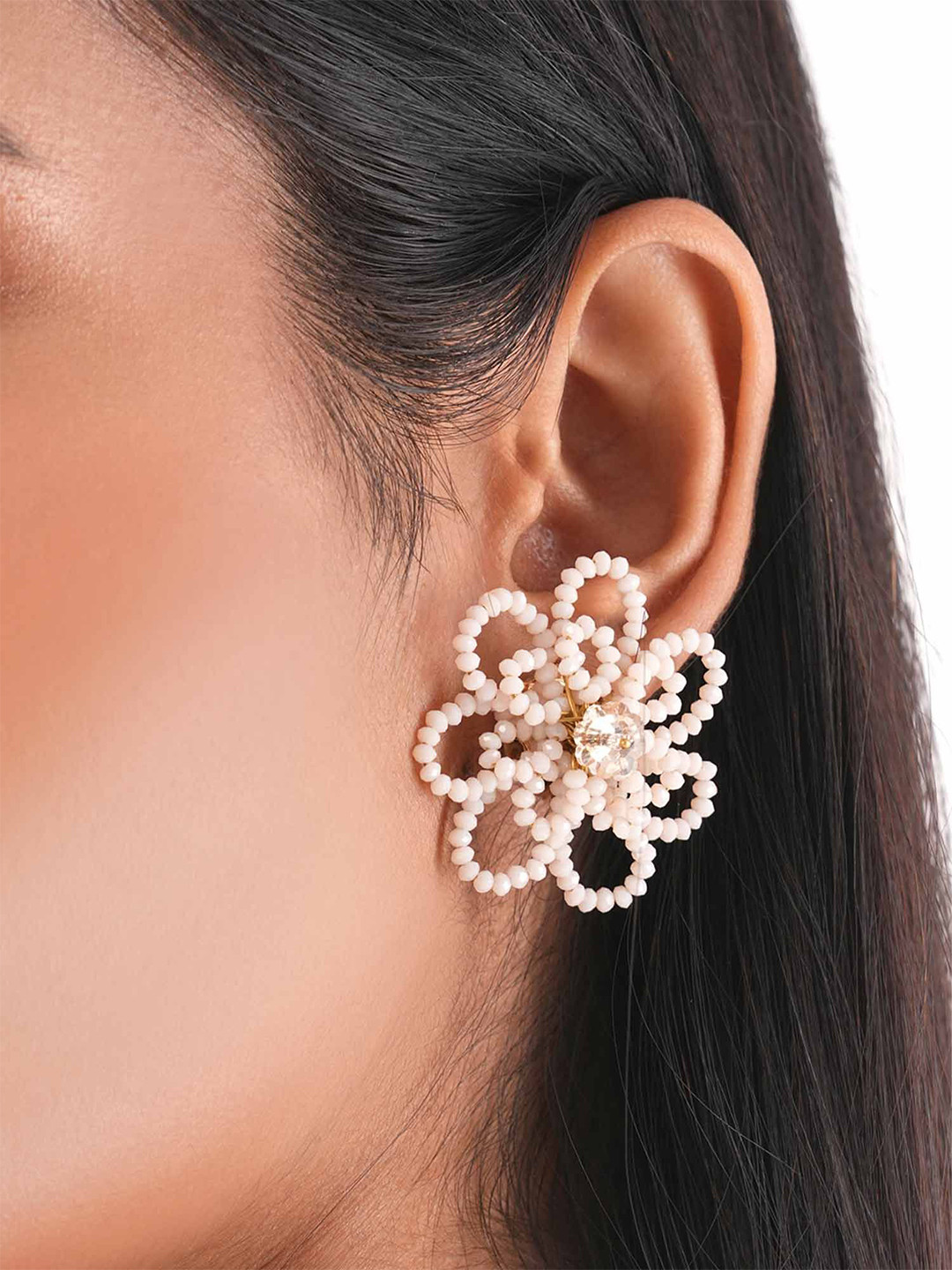 D'oro Kvetina Contemporary Artificial Beads Studs