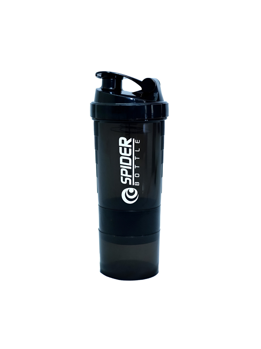 GROUPERS Spider Black & White Printed BPA Free Water Bottle & Capsules Compartment 500 ML