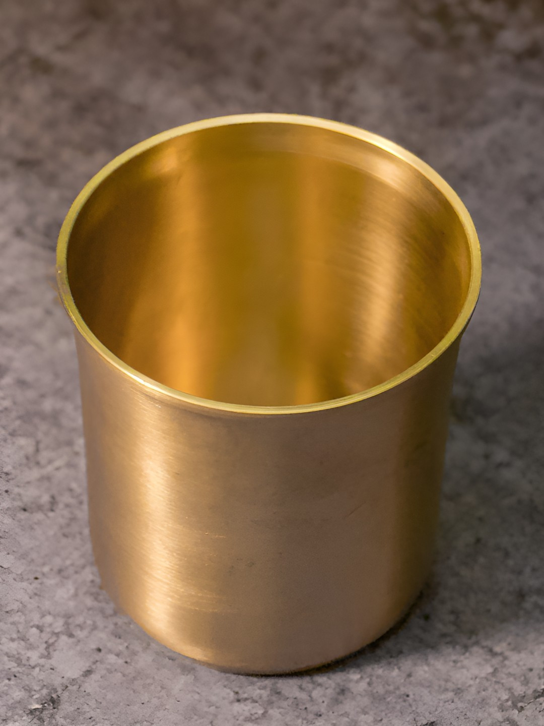 Ambi Home Gold Toned Pure Brass Water Glass 250ml