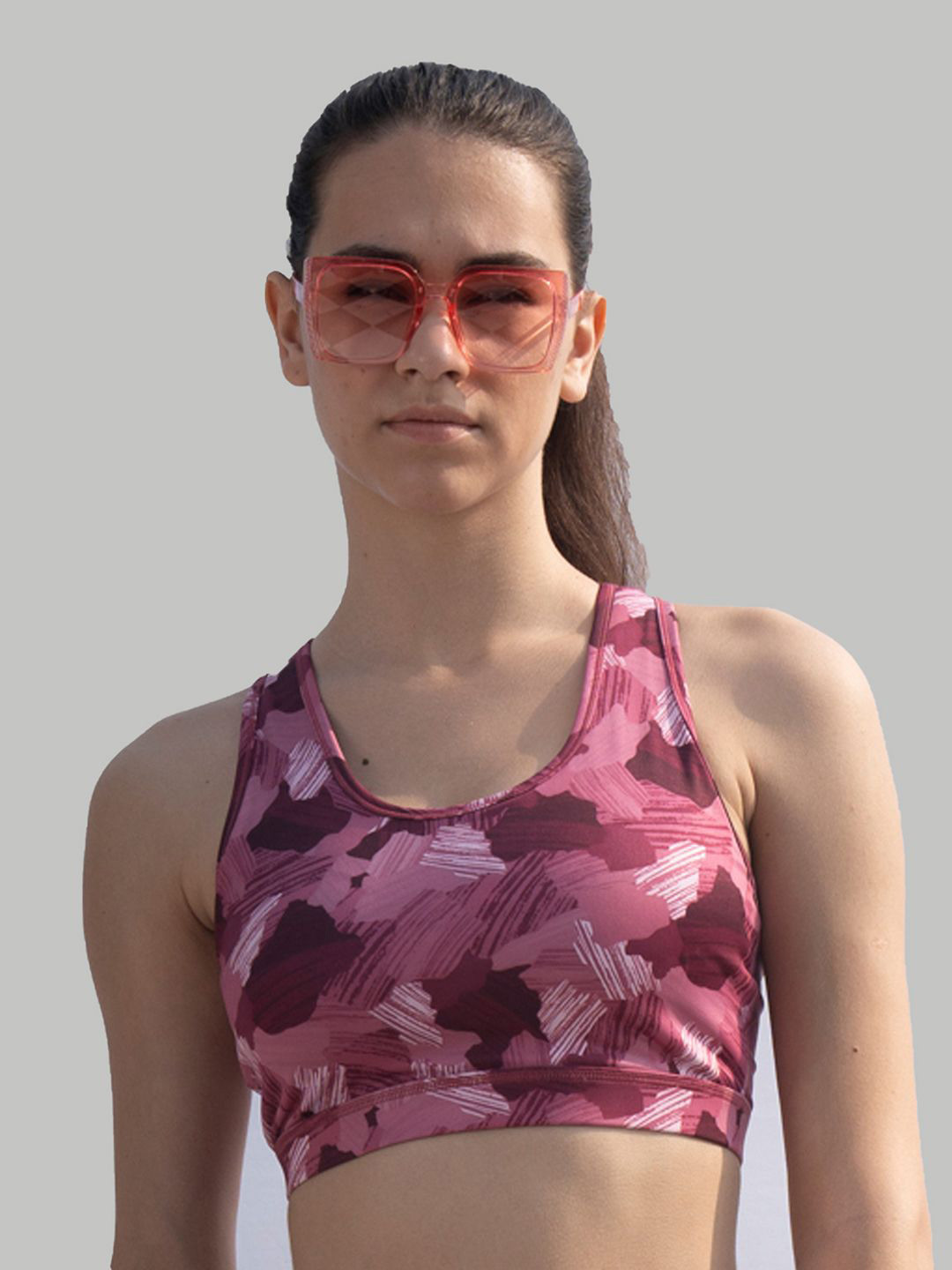 Soie Printed Abstract Full Coverage Bra