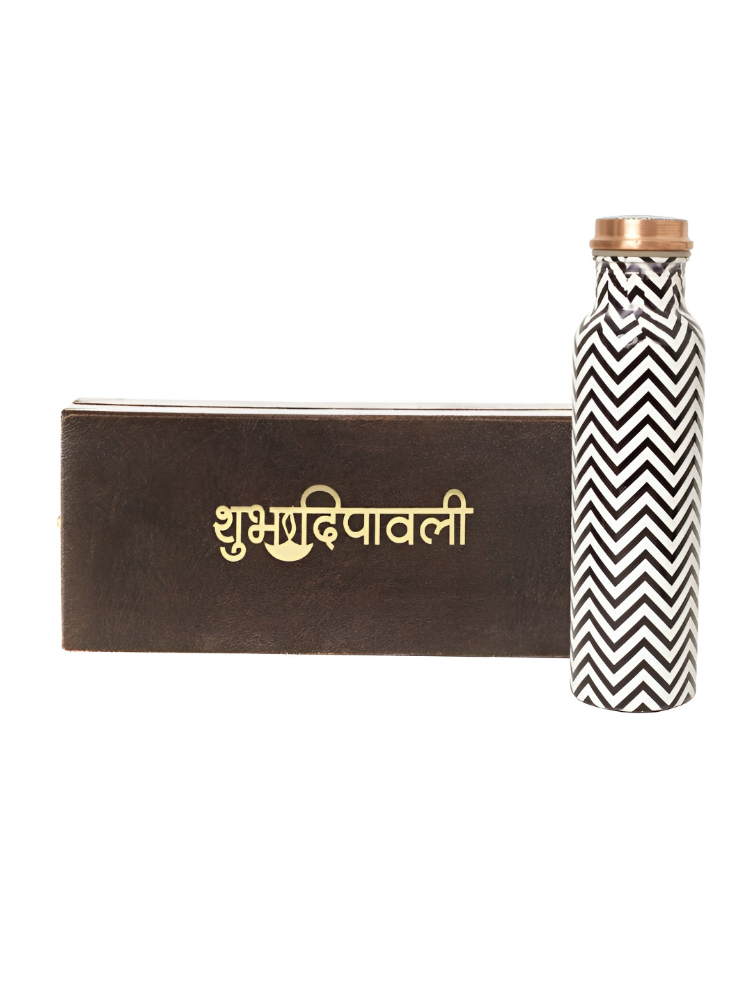 INTERNATIONAL GIFT White Conversational Copper Airtight Water Bottle - 1L