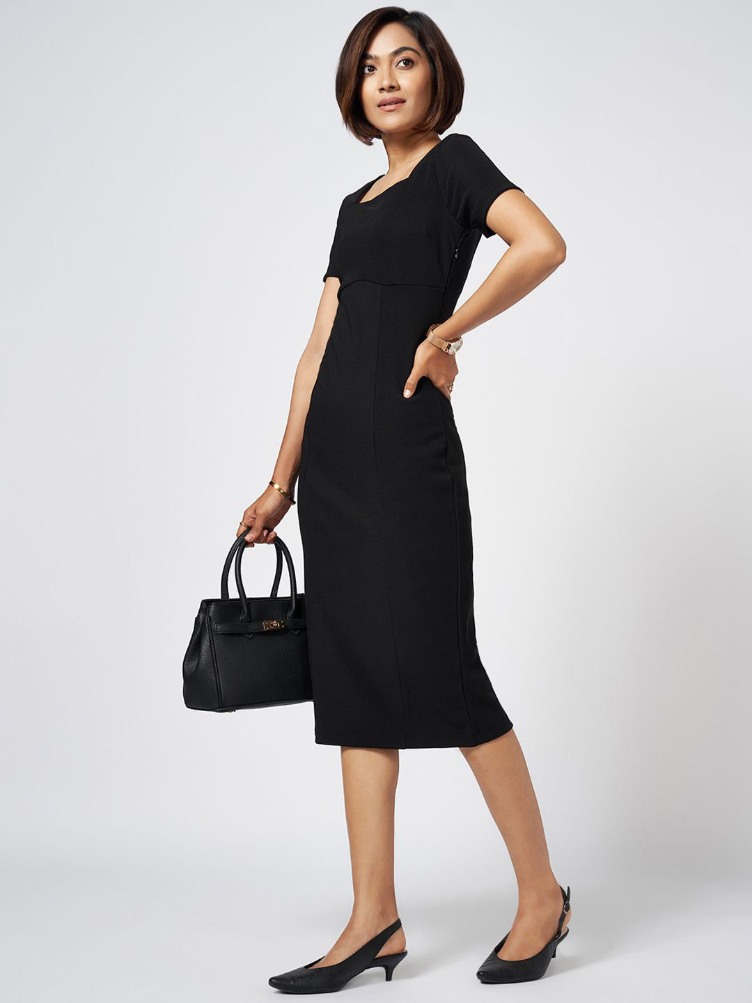 Annabelle by Pantaloons Formal Sheath Midi Dress