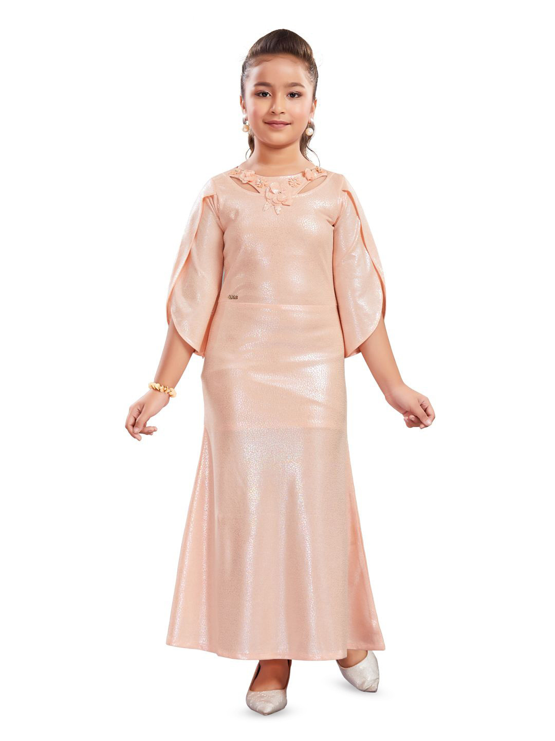 Lei-Chie Embellished Applique Maxi Dress