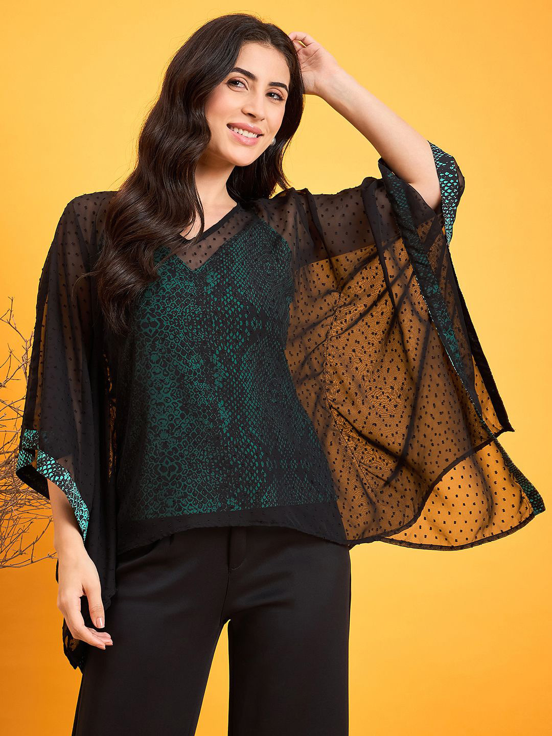 The Kaftan Company Kimono Sleeve Kaftan Top