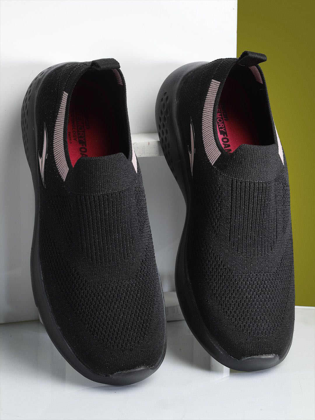 ASIAN Women Woven Everyday Slip-On Sneakers