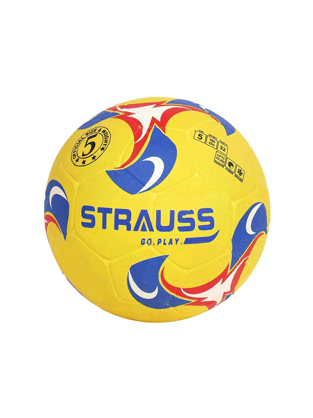 STRAUSS Printed Yellow Football