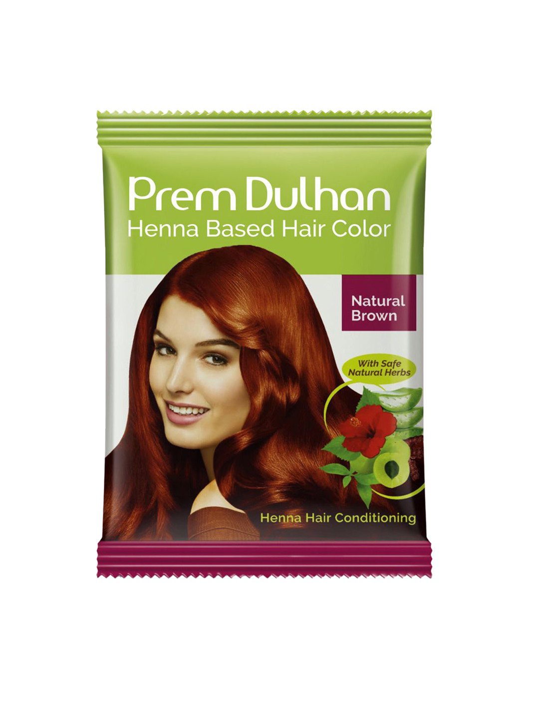 Prem Dulhan Set Of 40 Henna Based Hair Color-10g Each-Natural Brown