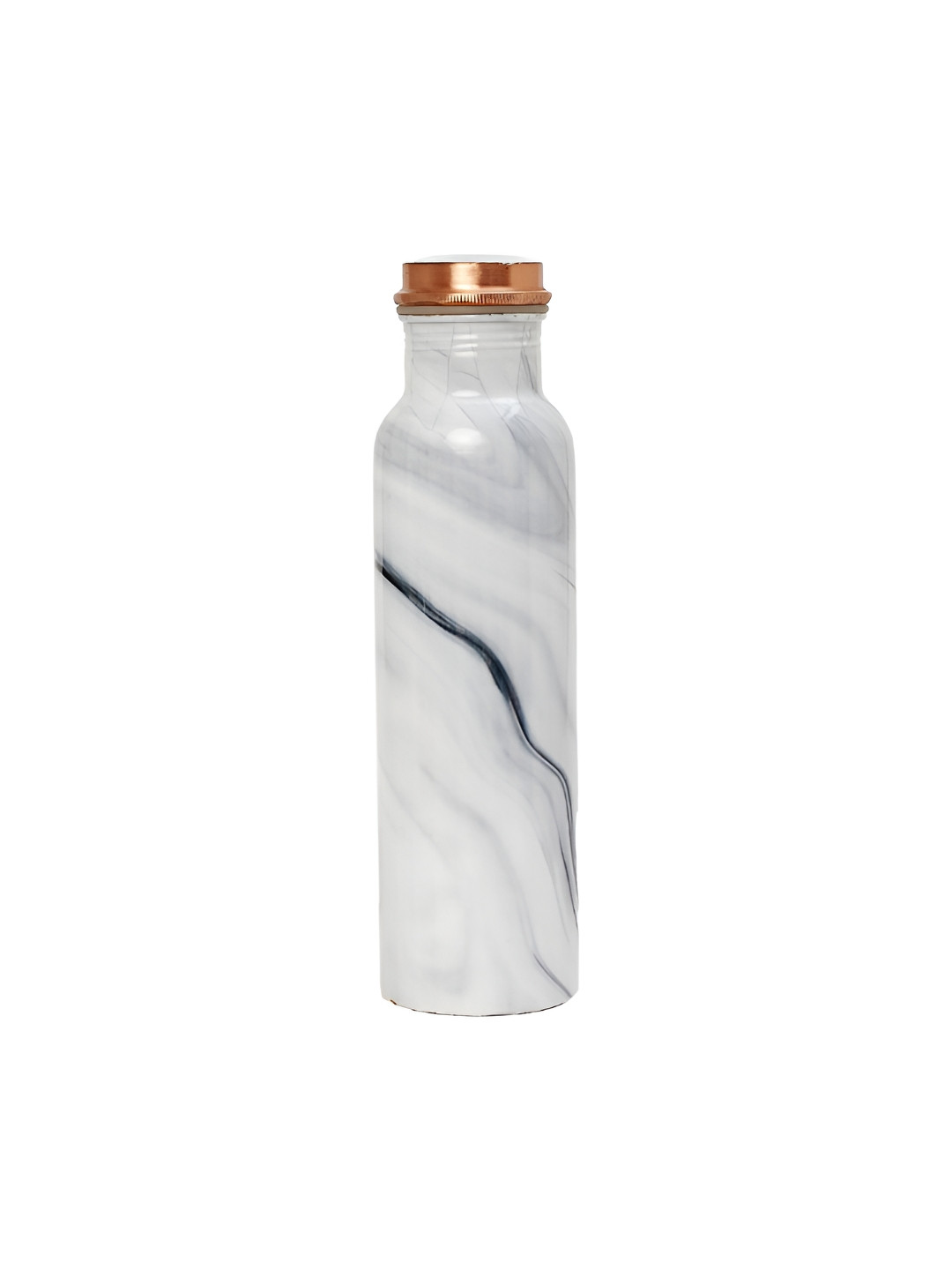 INTERNATIONAL GIFT White Abstract Copper Airtight Water Bottle - 1L