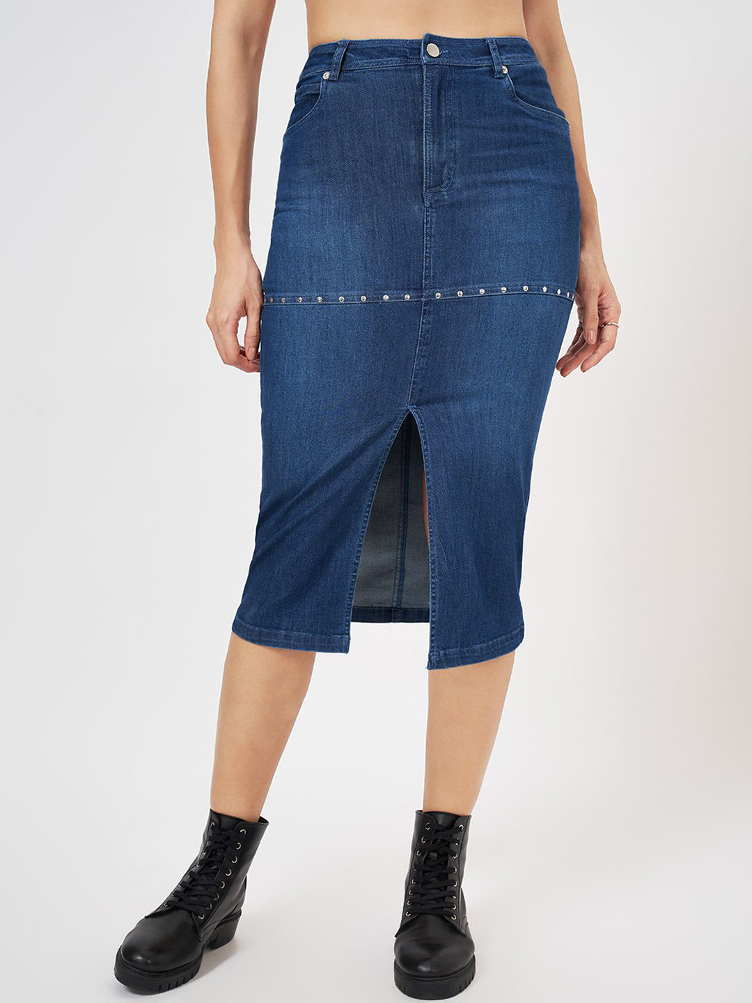 SF JEANS by Front Slit Pencil Skirt
