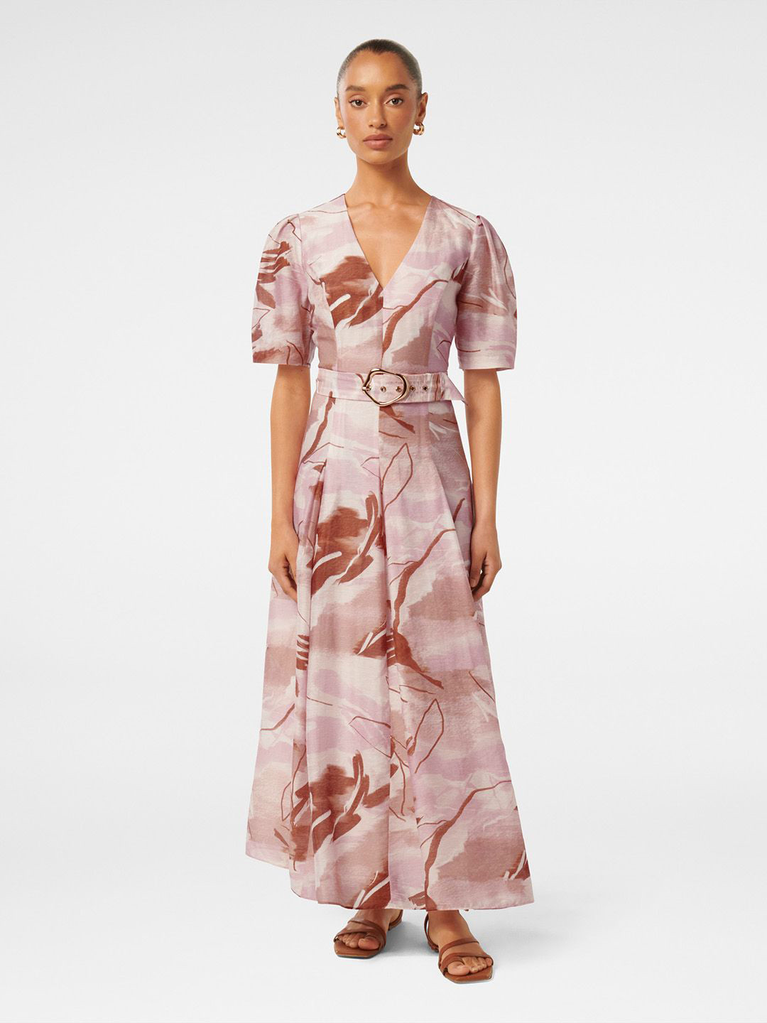 Forever New Print Fit & Flare Midi Dress