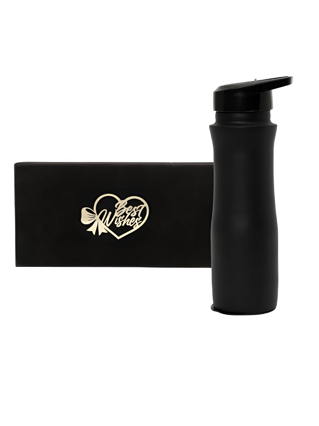 INTERNATIONAL GIFT Black Copper Water Bottle With Best Wishes Tag 1l