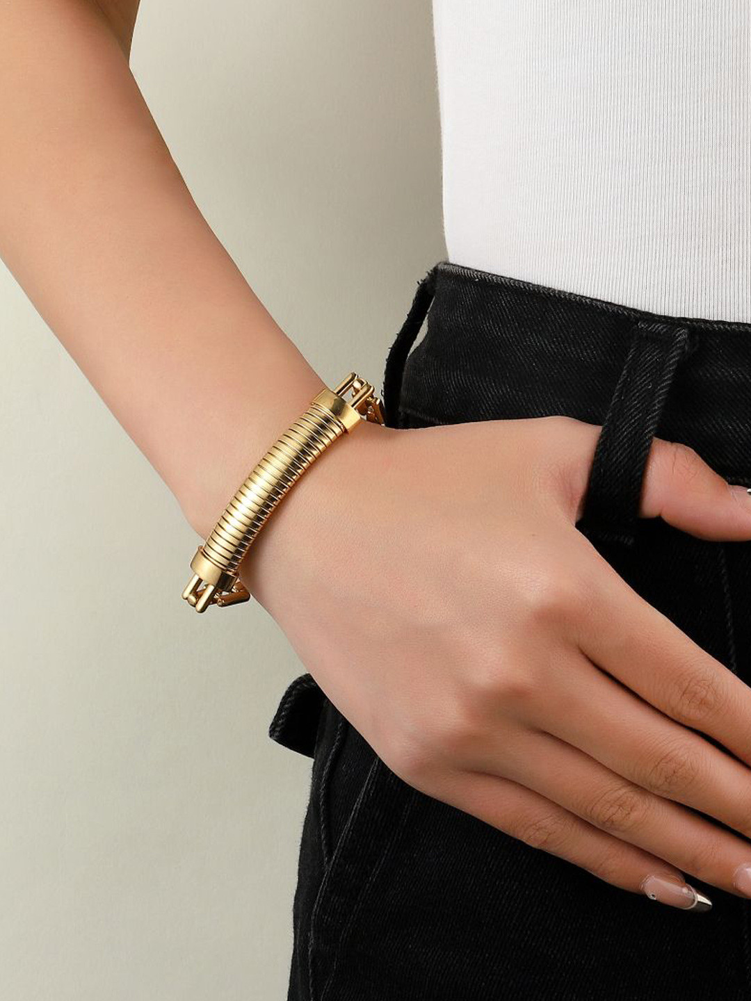 SALTY Stainless Steel HairPin Wraparound Bracelet