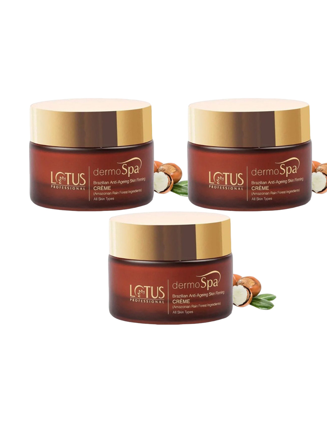 Lotus Professional Set Of 3 DermoSpa Brazilian Anti-ageing Skin Firming - 50g