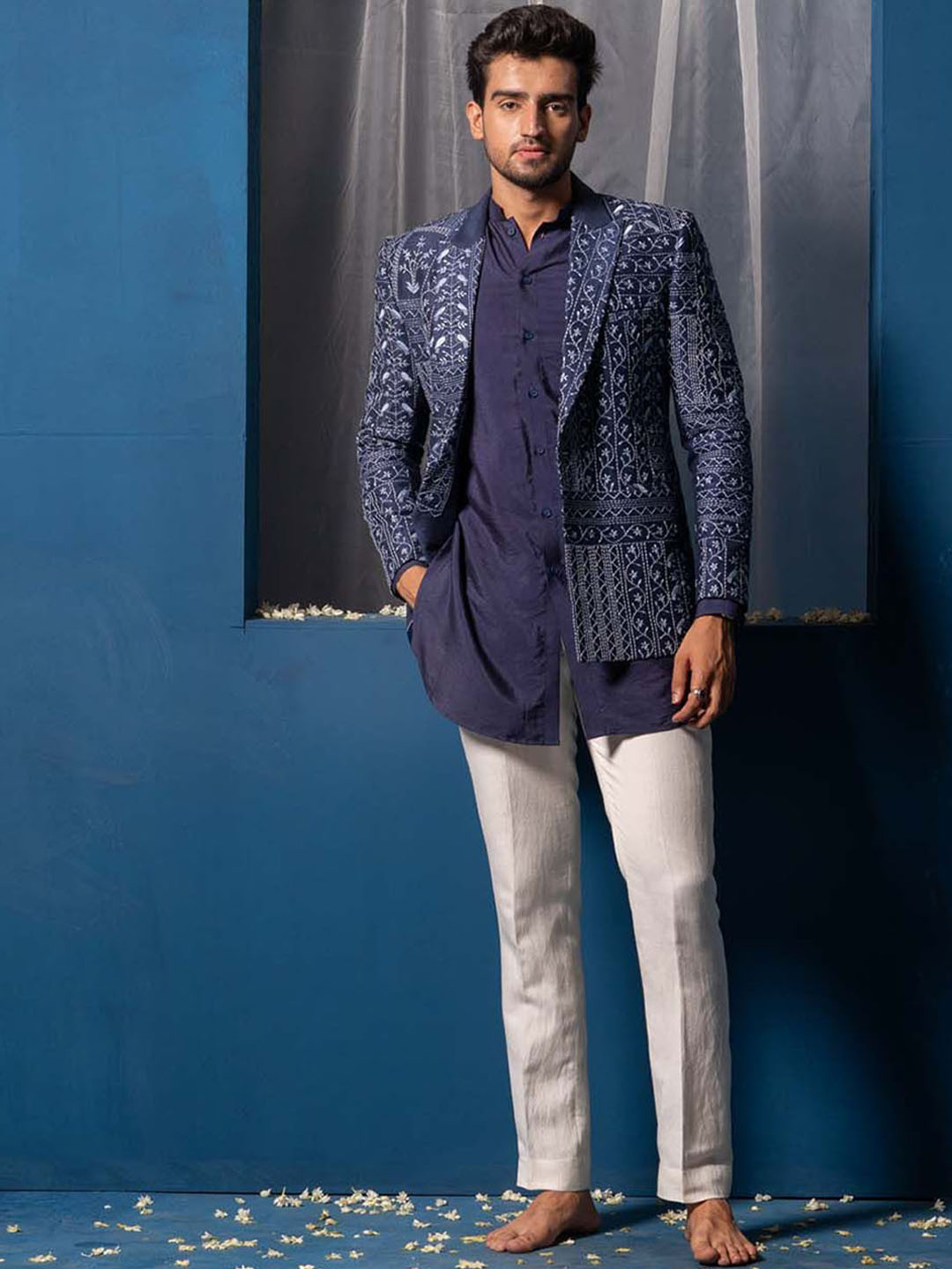 Ayush Jain Printed  Sherwani Set