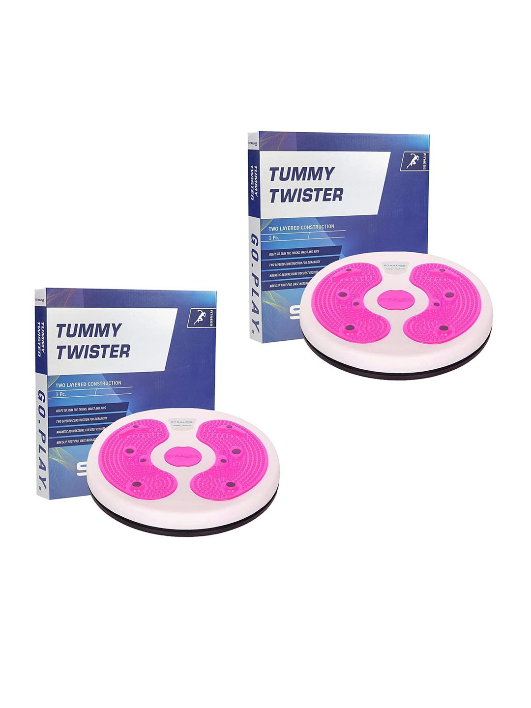 STRAUSS Set Of 2 Non-Slip Tummy Twister