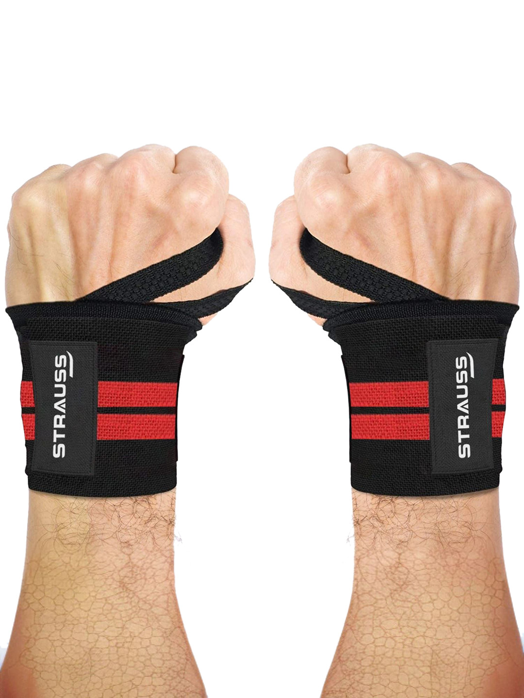 STRAUSS Cotton Wrist Supporter With Thumb Loop Straps