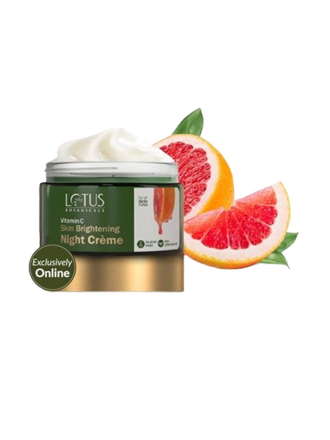 Lotus Botanicals Vitamin C Skin Brightening Night Cream - 50g