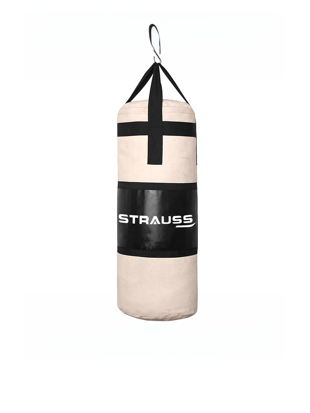 Strauss Cream-Colored Heavy Duty Filled Gym Punching Bag