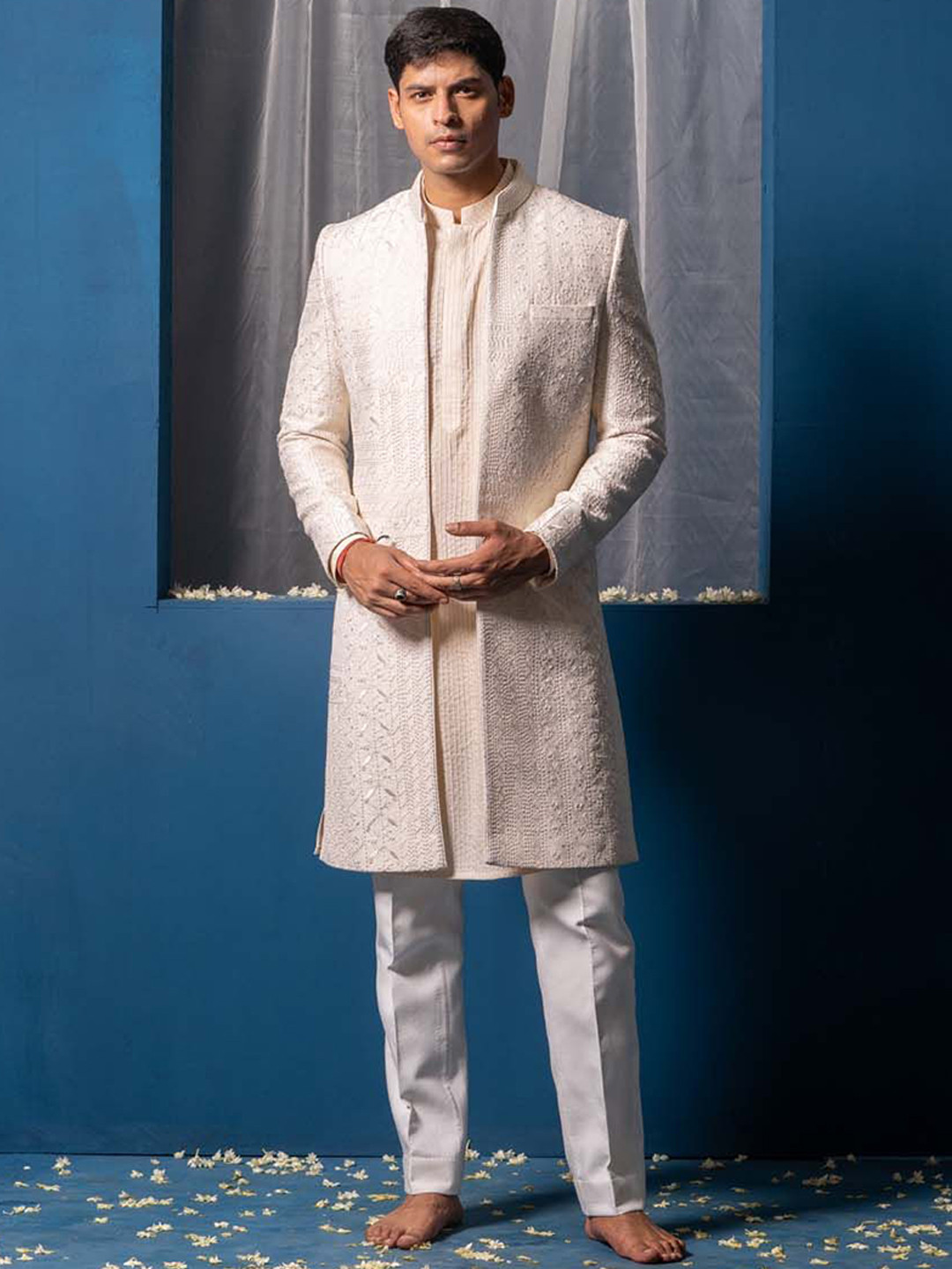 Ayush Jain Chand Set Embroidered Sherwani Set