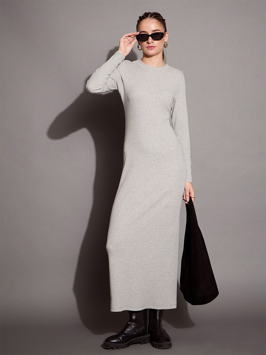 SASSAFRAS BASICS Bodycon Maxi Dress