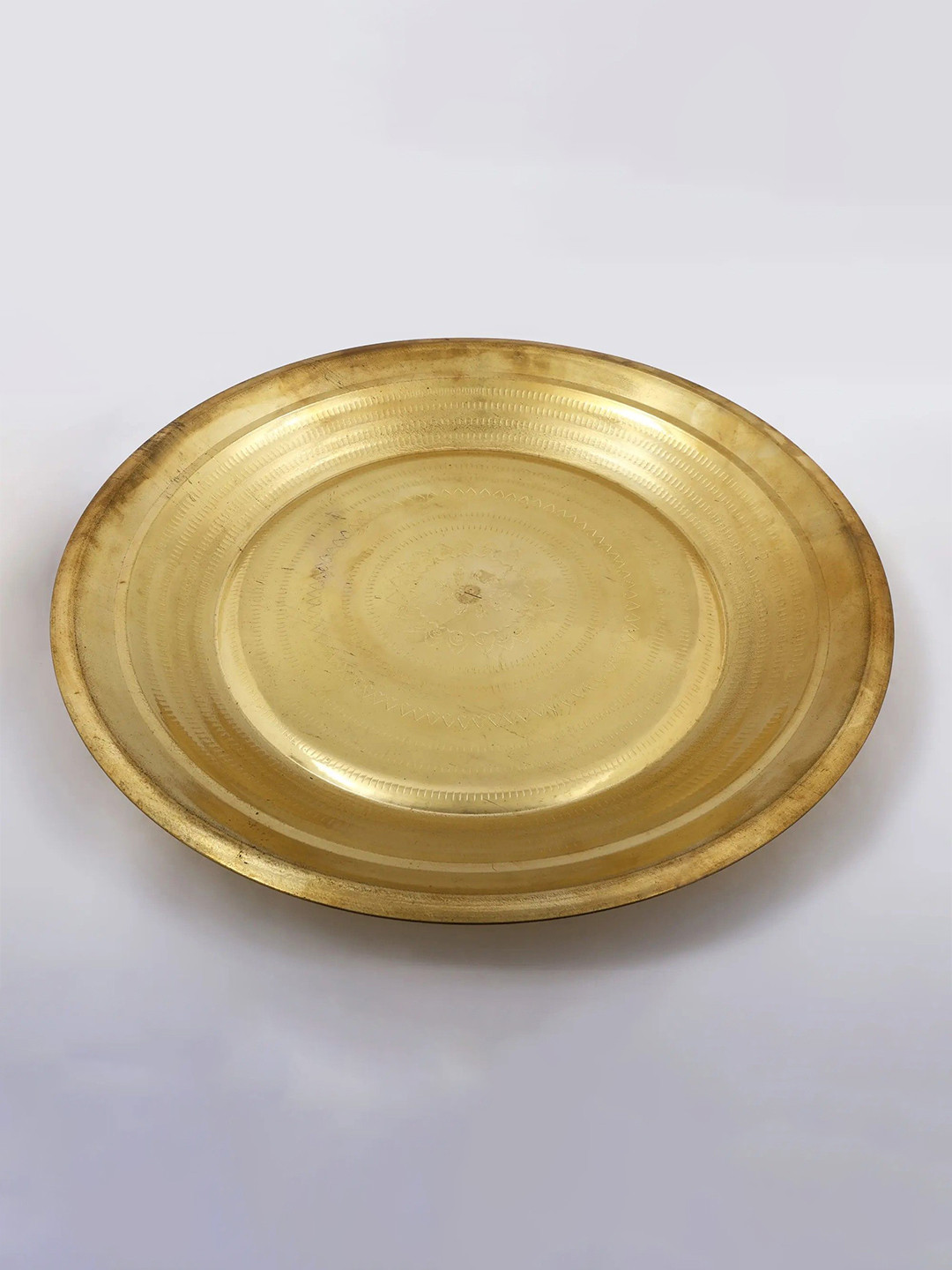 Exotic India Brass Puja Ritual Thali (Pooja Parat)