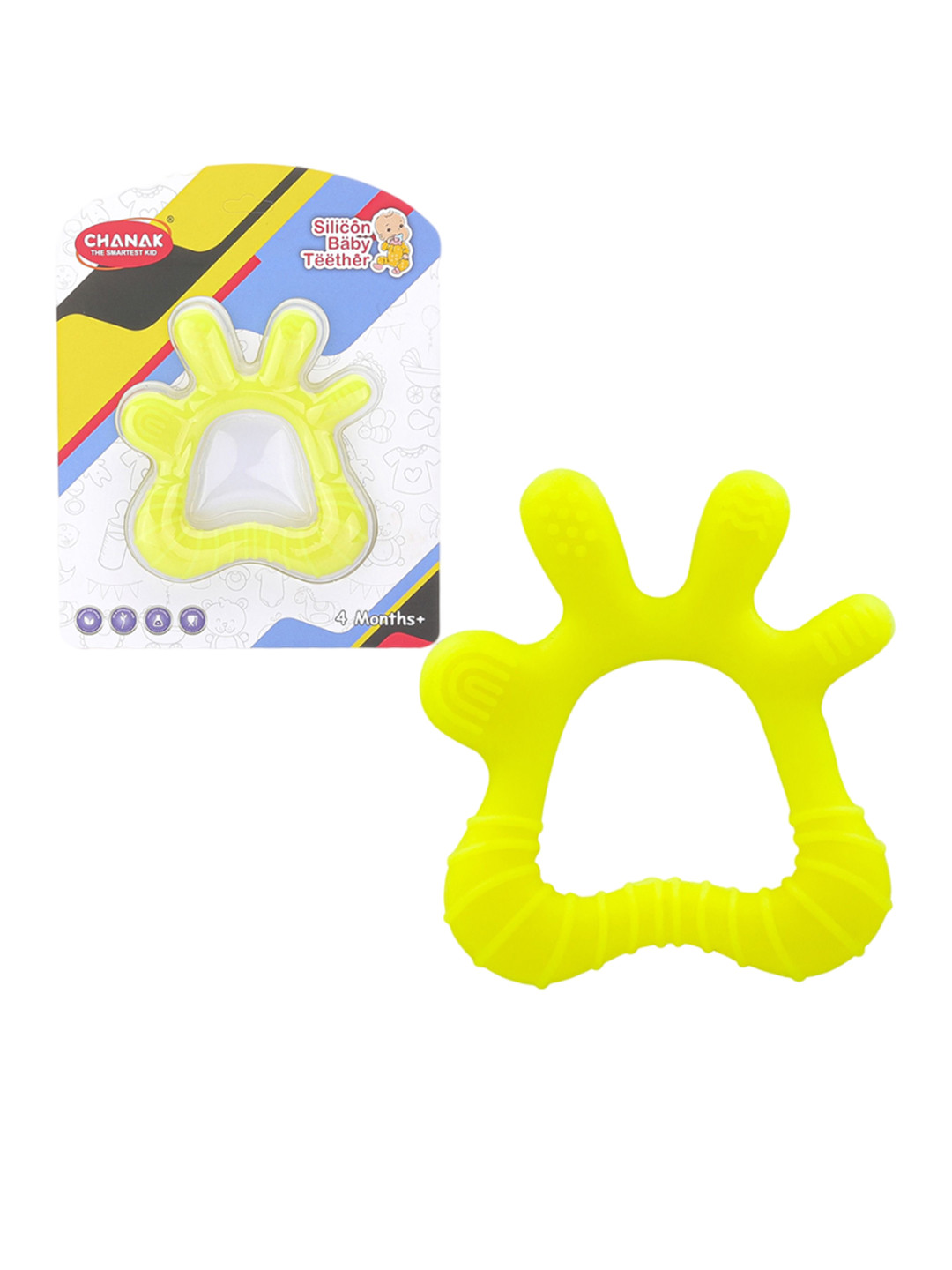 Aditi Toys Yellow Baby Hand Teether