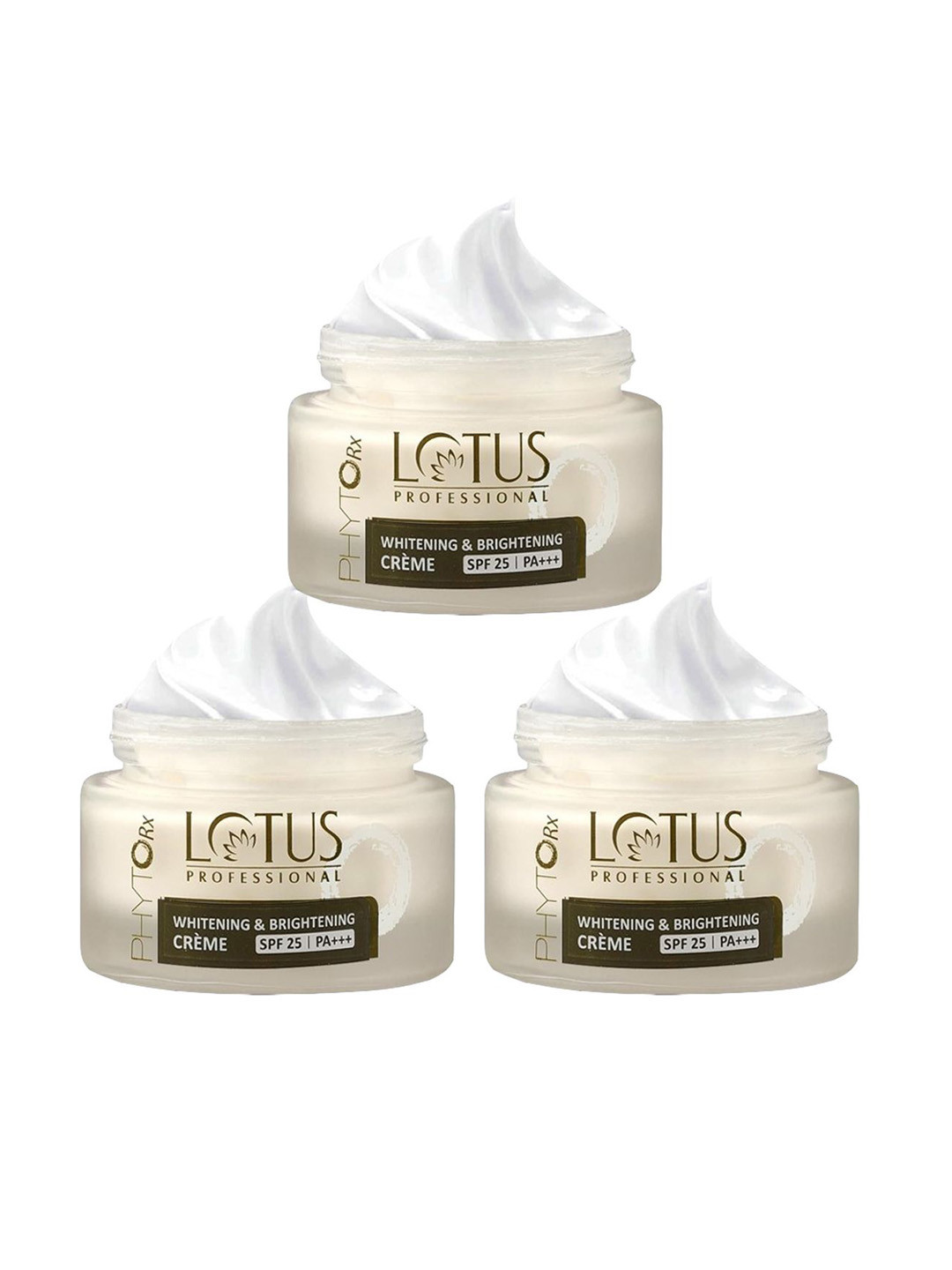 Lotus Professional Set Of 3 Phytorx Whitening & Brightening Creme SPF 25- 50g Each