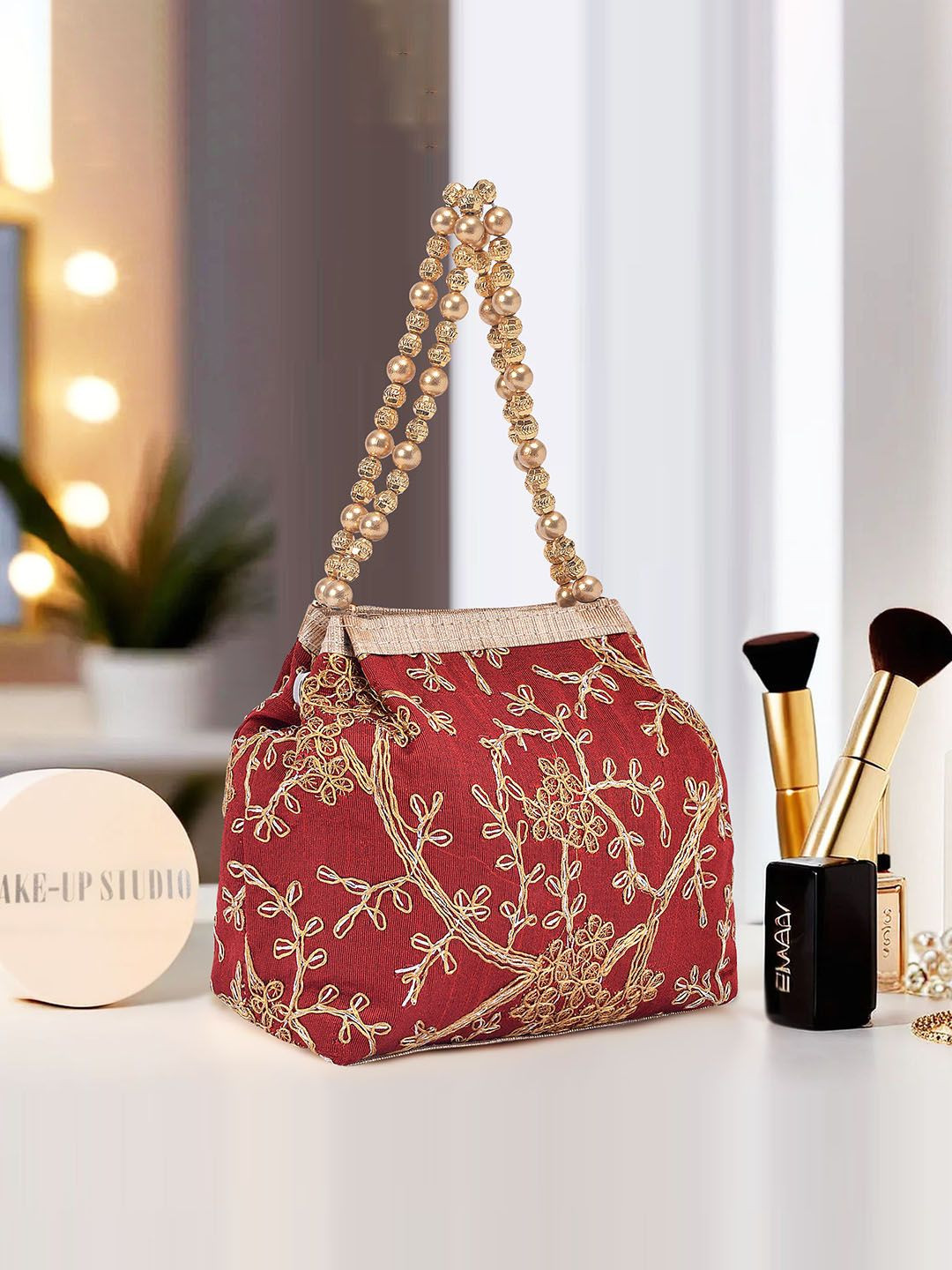 Kuber Industries Potli Bags for Ladies & Girls Women Pouches for Festive Bridal Purse